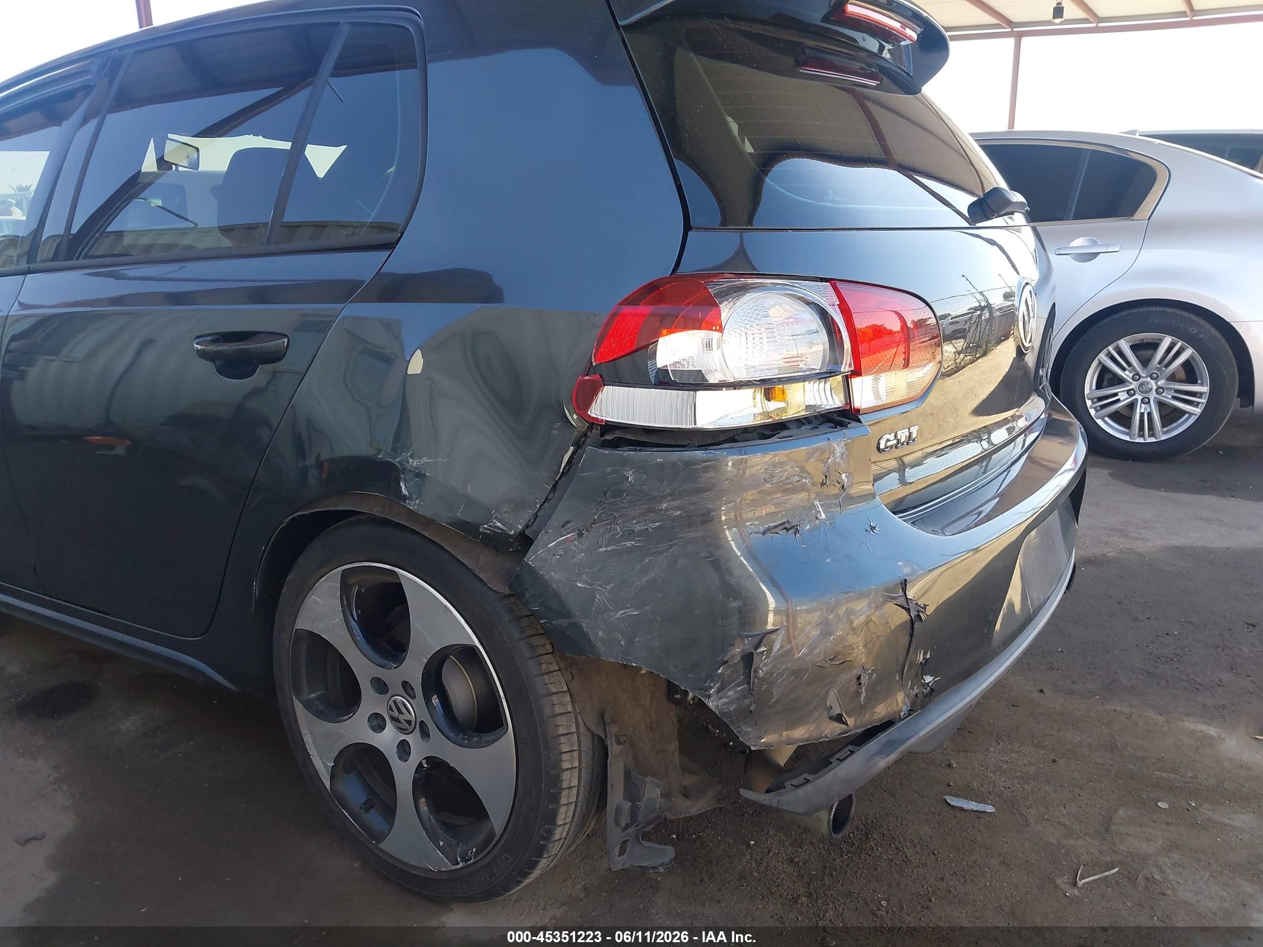 2012 Volkswagen Gti 4-door Gray vin: WVWGD7AJ3CW046054