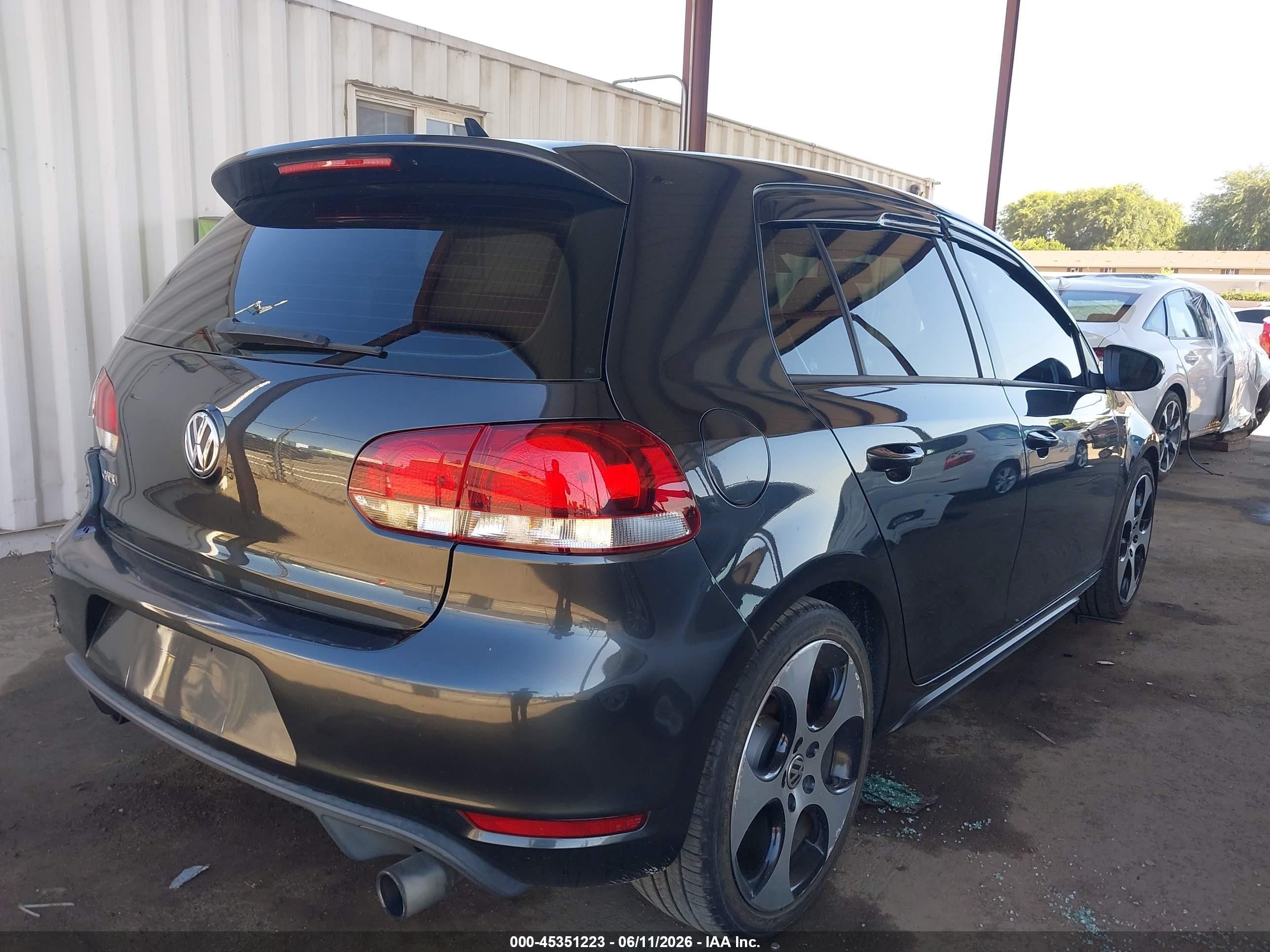 2012 Volkswagen Gti 4-door Gray vin: WVWGD7AJ3CW046054