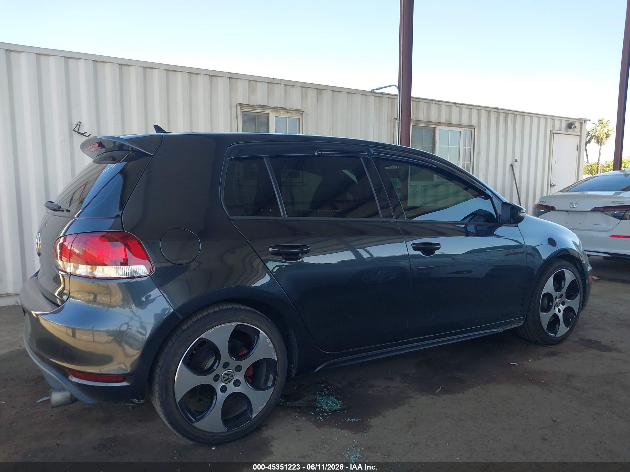 2012 Volkswagen Gti 4-door Gray vin: WVWGD7AJ3CW046054
