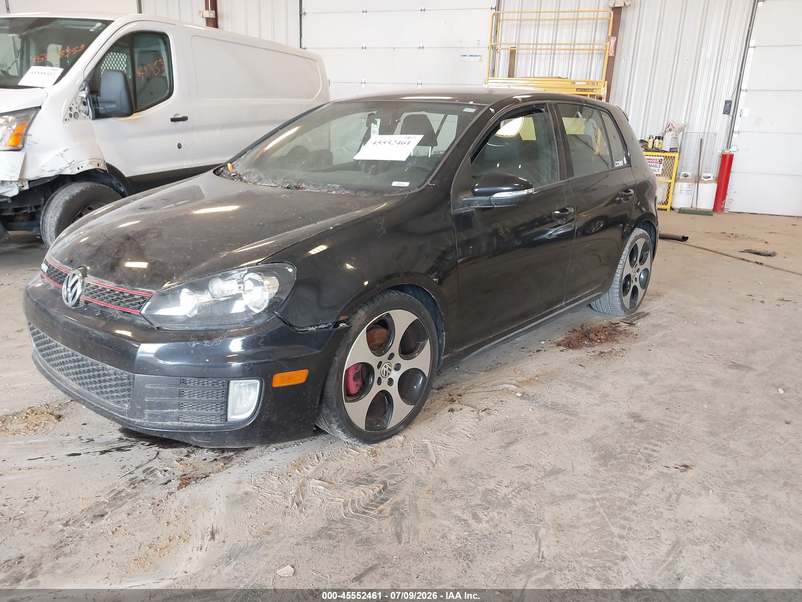 2013 Volkswagen Gti 4-door Black vin: WVWGD7AJ3DW126410
