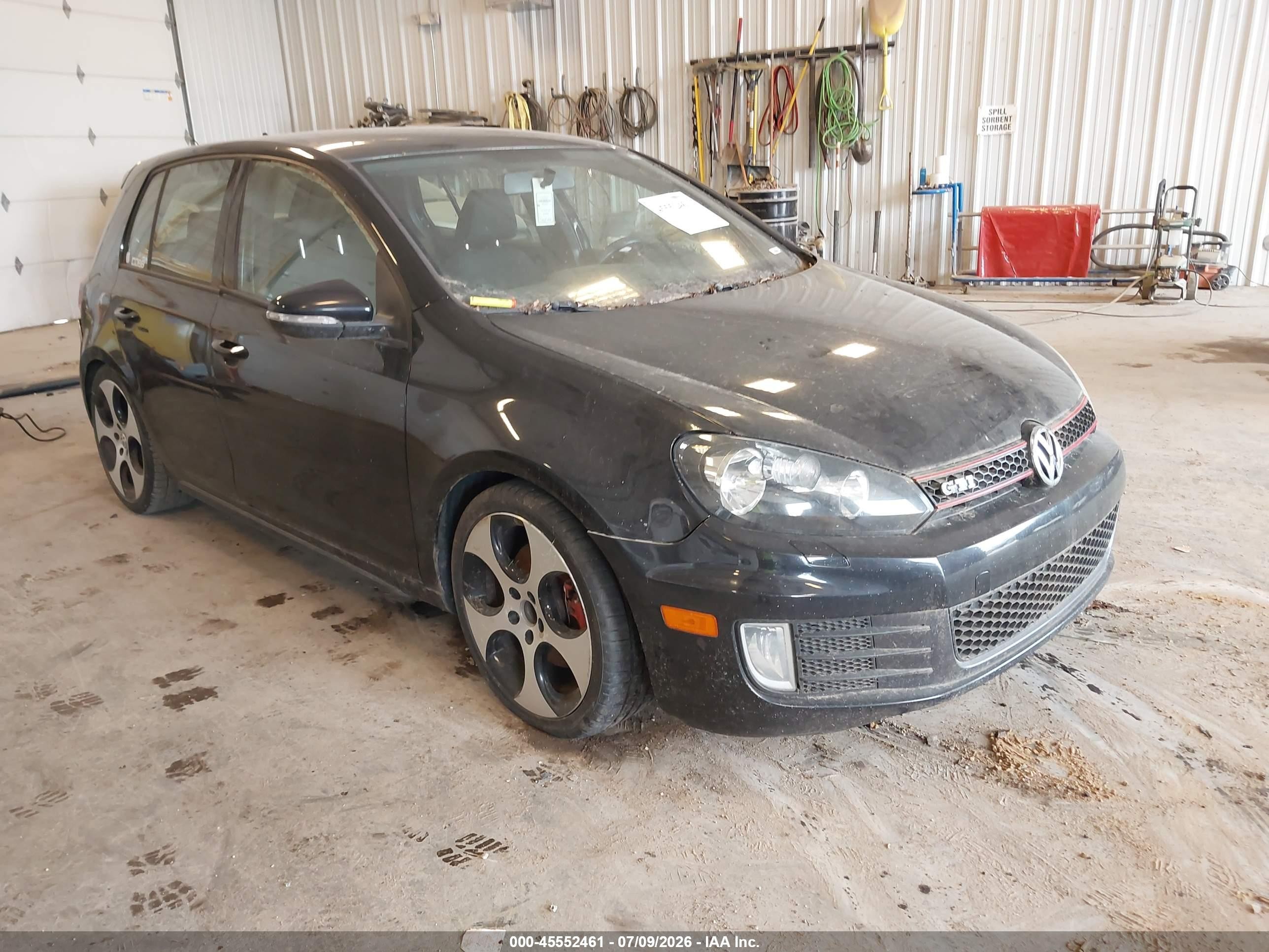 2013 Volkswagen Gti 4-door Black vin: WVWGD7AJ3DW126410