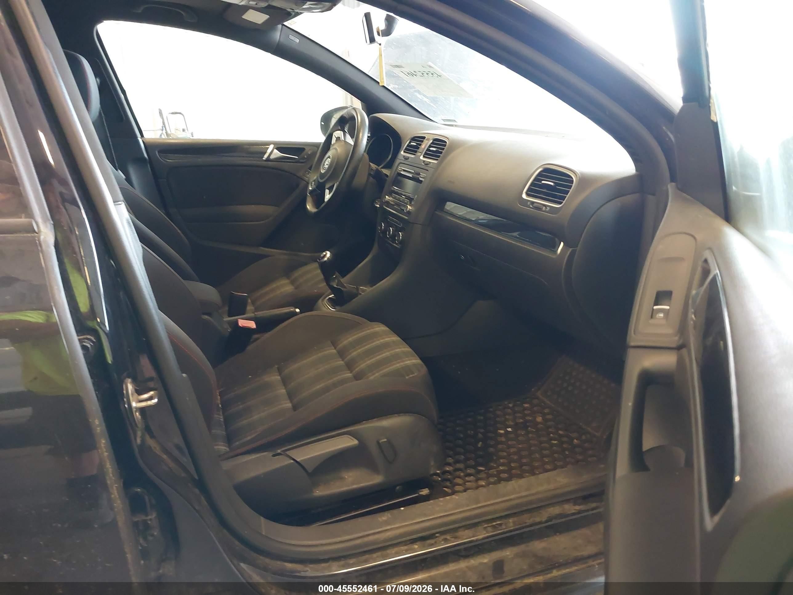 2013 Volkswagen Gti 4-door Black vin: WVWGD7AJ3DW126410