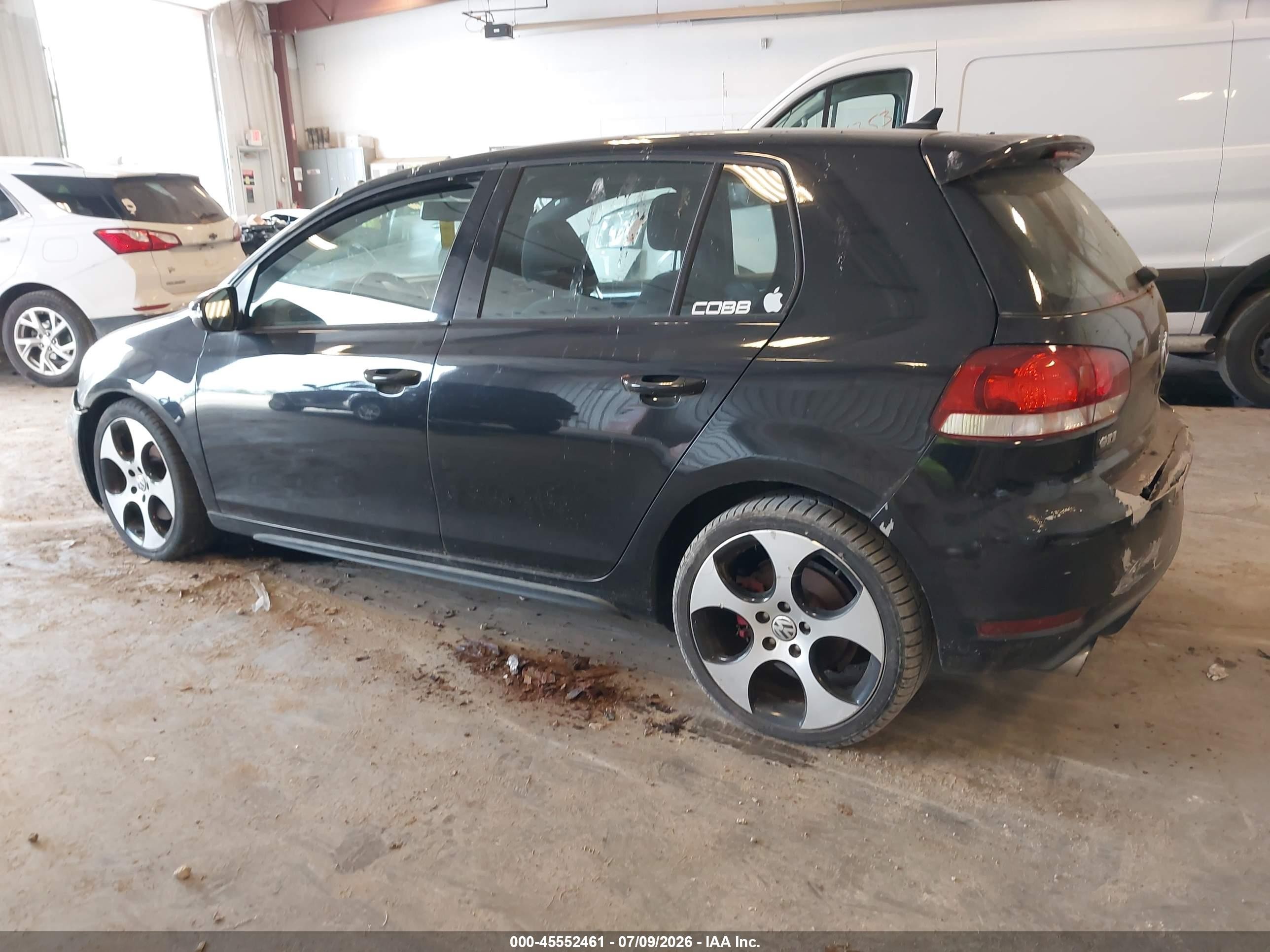 2013 Volkswagen Gti 4-door Black vin: WVWGD7AJ3DW126410