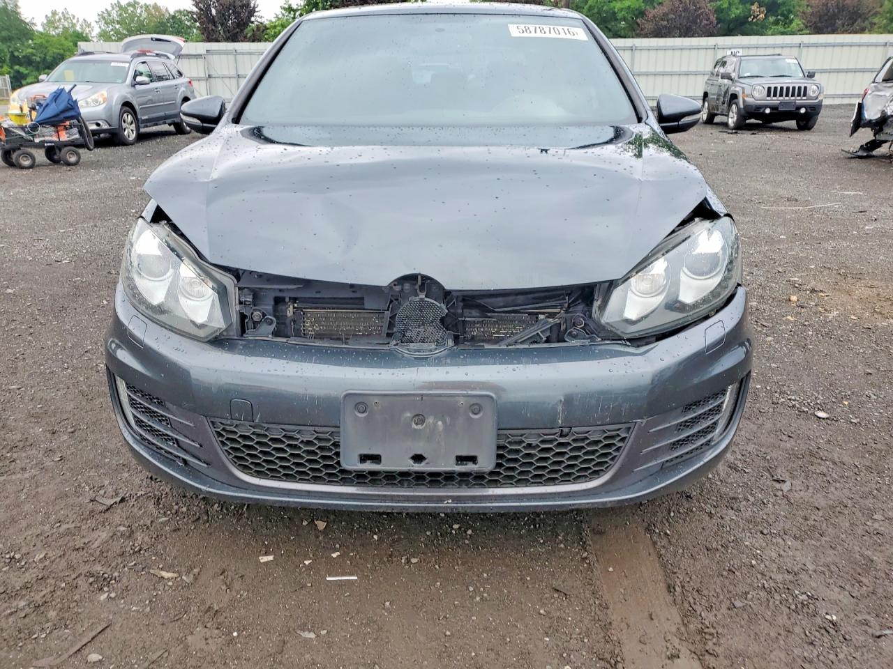 2014 Volkswagen Gti Gray vin: WVWGD7AJ3EW007029