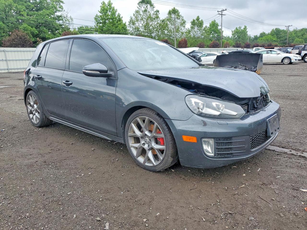 2014 Volkswagen Gti Gray vin: WVWGD7AJ3EW007029