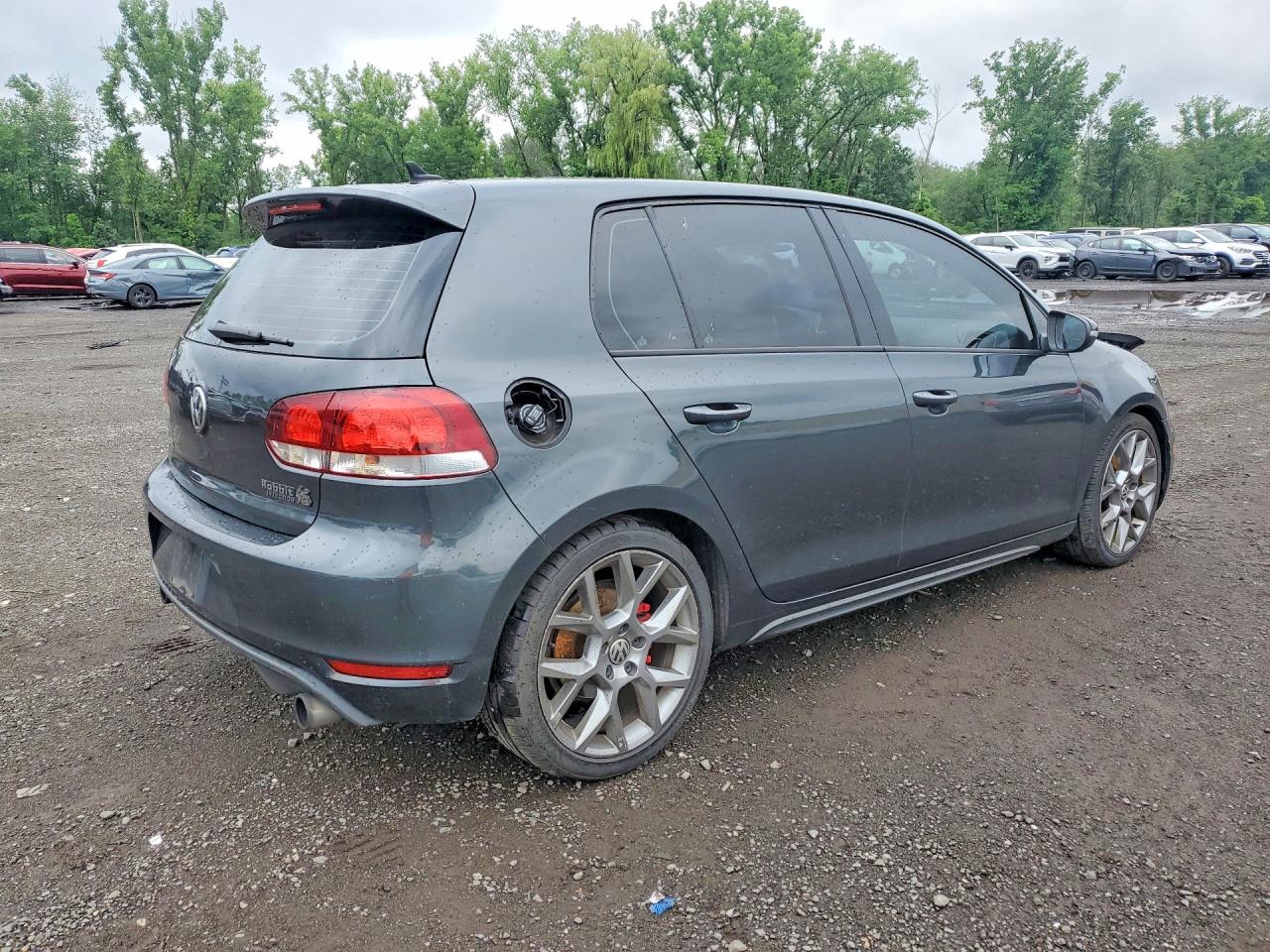2014 Volkswagen Gti Gray vin: WVWGD7AJ3EW007029