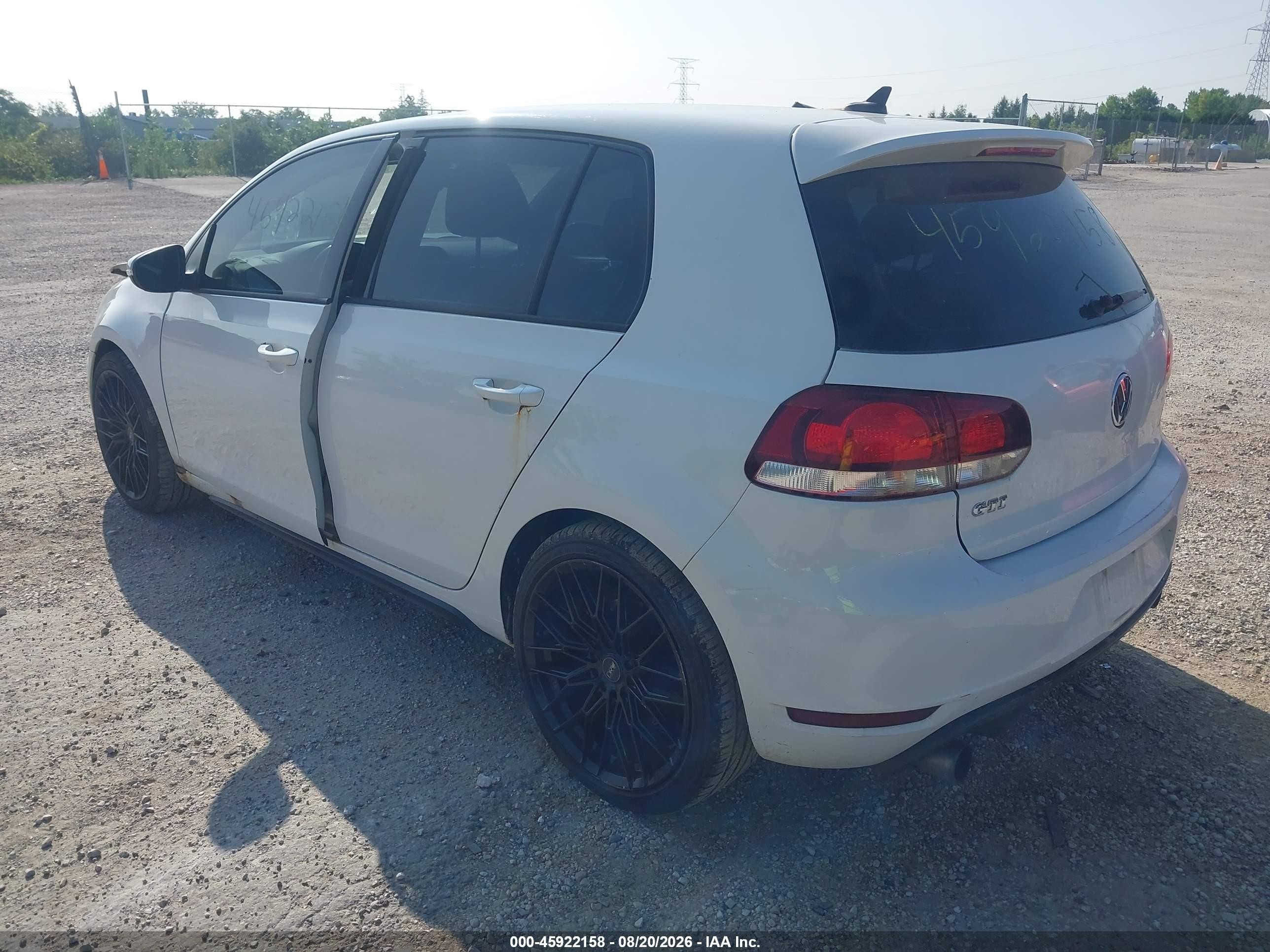 2014 Volkswagen Gti Wolfsburg Edition White vin: WVWGD7AJ3EW009928