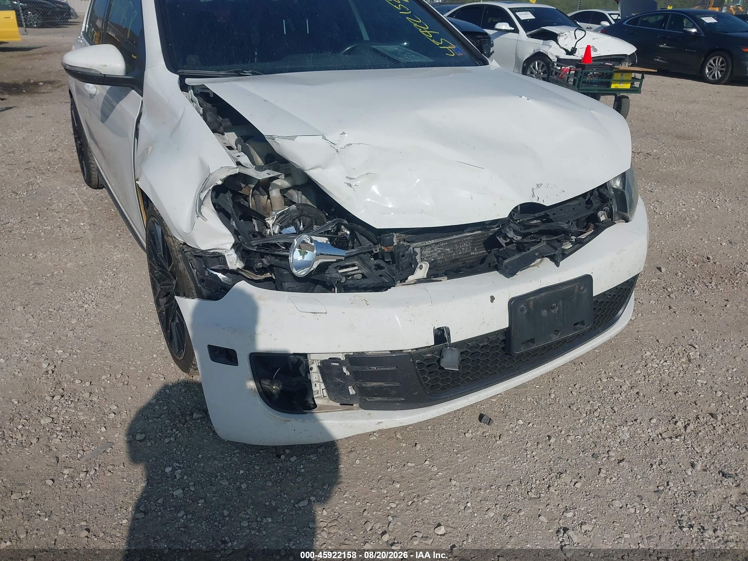 2014 Volkswagen Gti Wolfsburg Edition White vin: WVWGD7AJ3EW009928