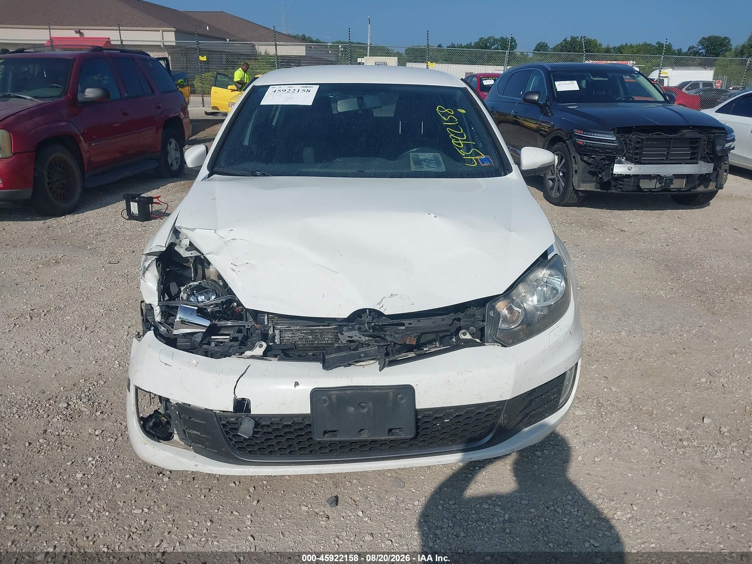2014 Volkswagen Gti Wolfsburg Edition White vin: WVWGD7AJ3EW009928