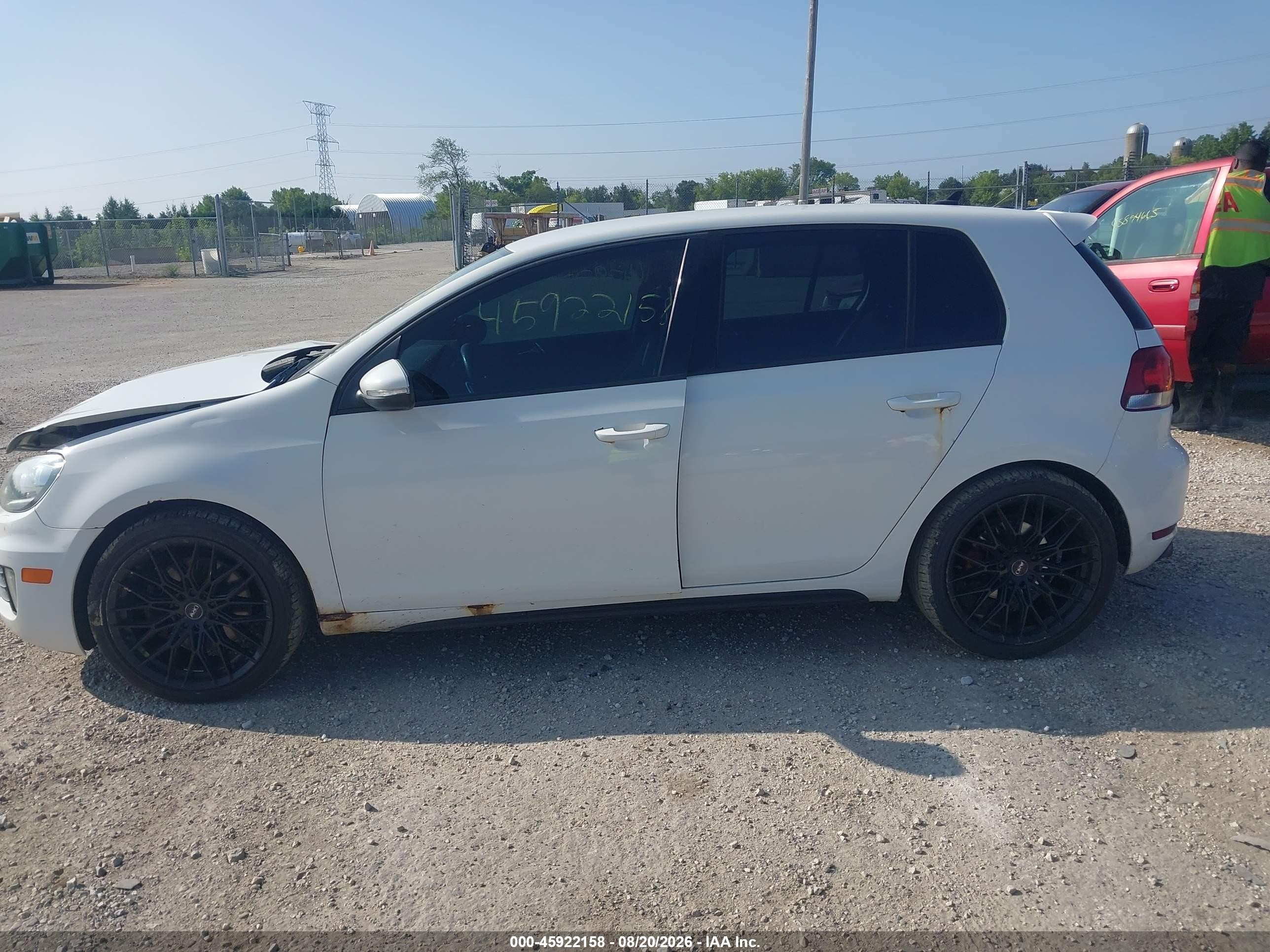 2014 Volkswagen Gti Wolfsburg Edition White vin: WVWGD7AJ3EW009928