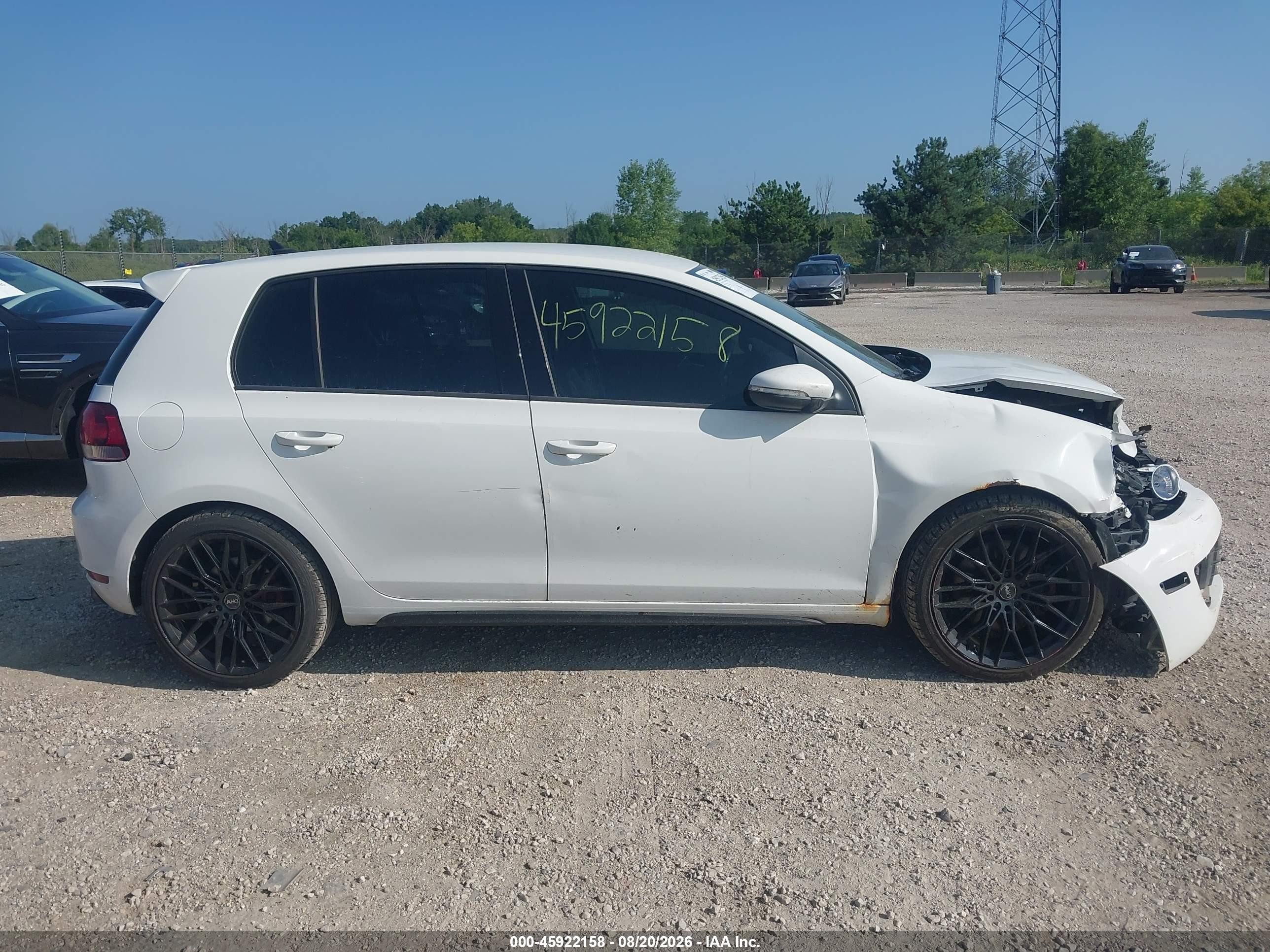 2014 Volkswagen Gti Wolfsburg Edition White vin: WVWGD7AJ3EW009928