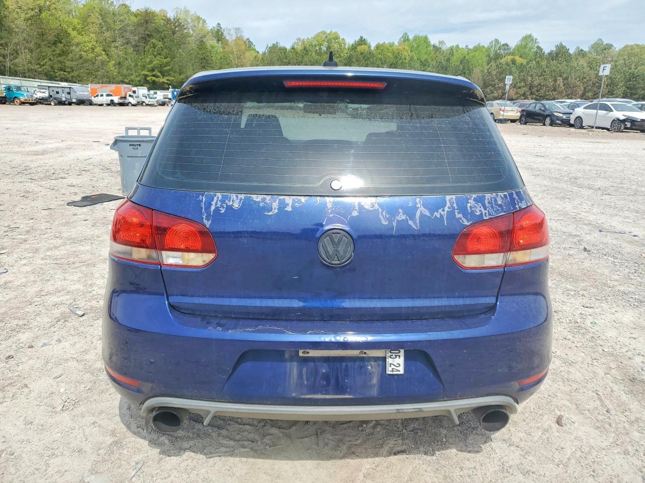2011 Volkswagen Gti Синий vin: WVWGD7AJ4BW336026