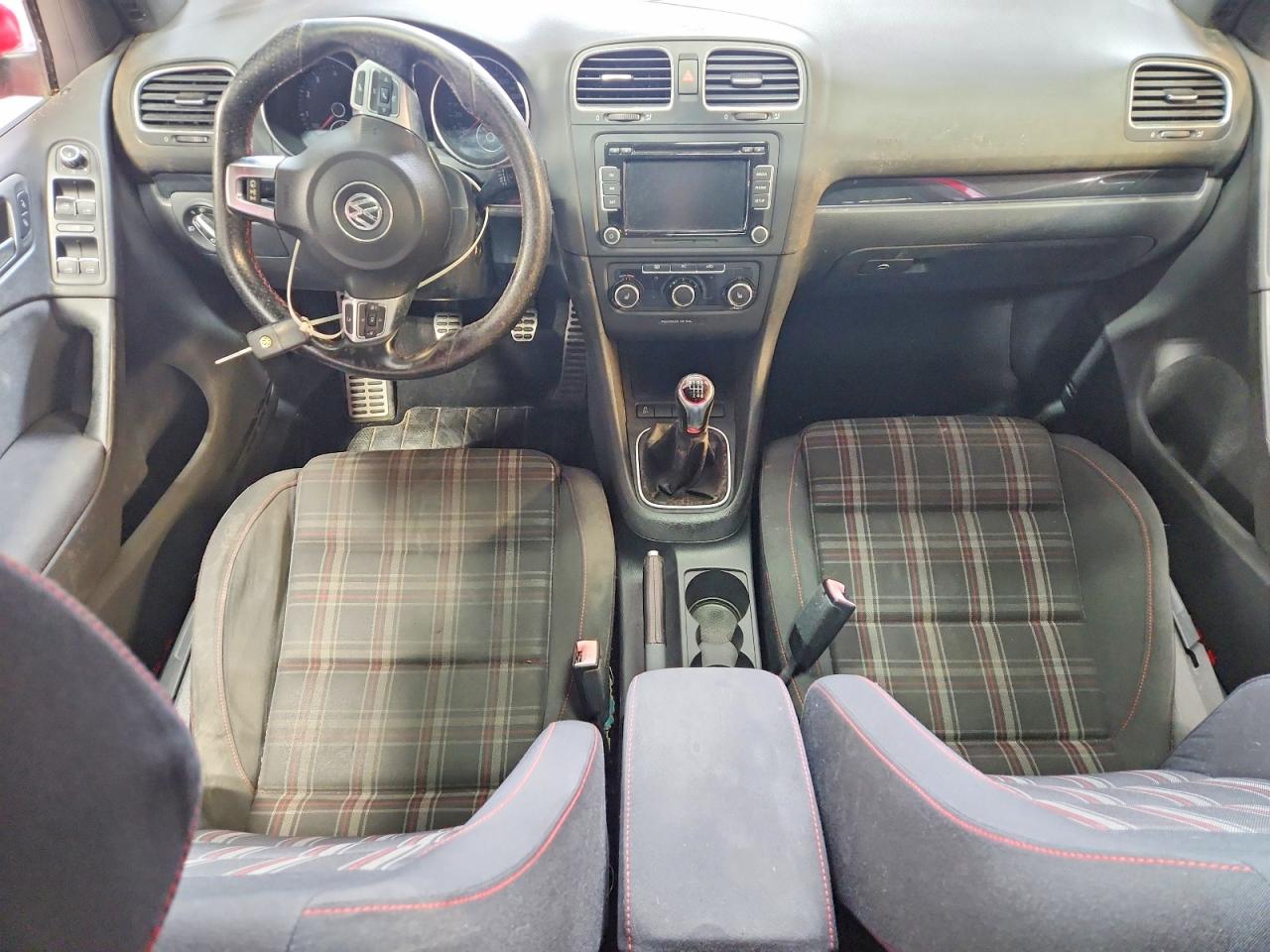 2012 Volkswagen Gti Red vin: WVWGD7AJ5CW241430