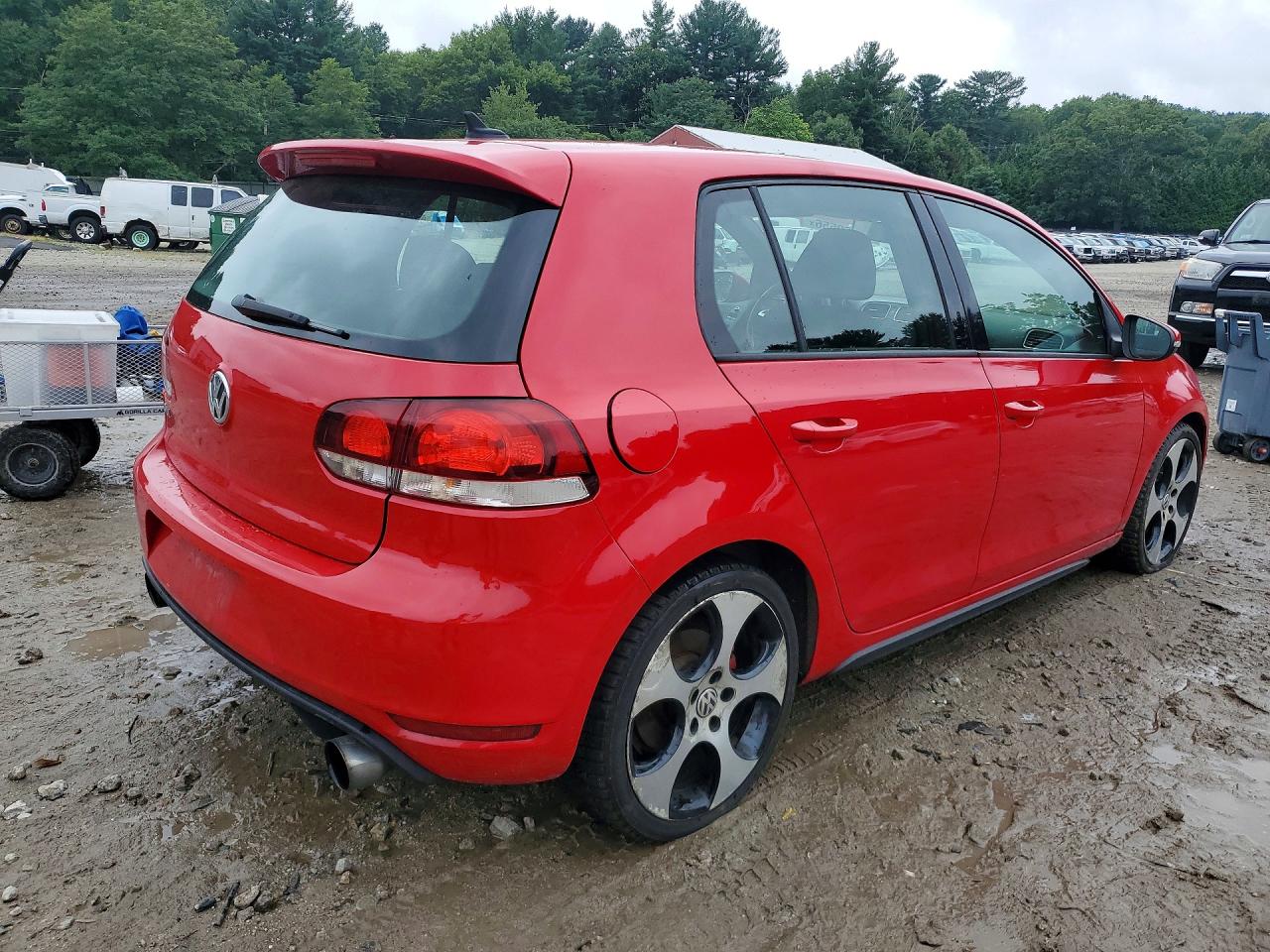 2013 Volkswagen Gti Red vin: WVWGD7AJ5DW123511