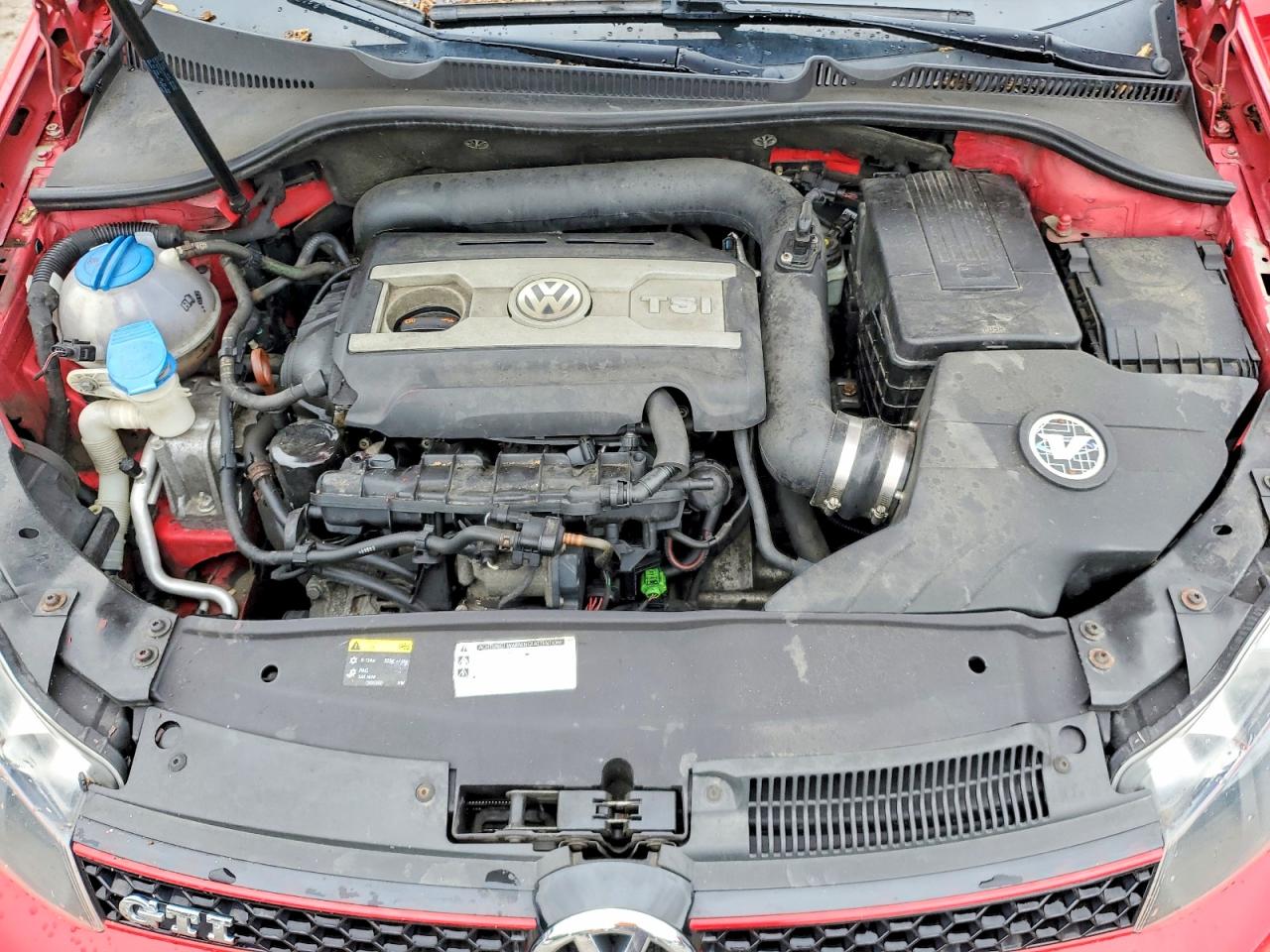 2013 Volkswagen Gti Red vin: WVWGD7AJ5DW123511