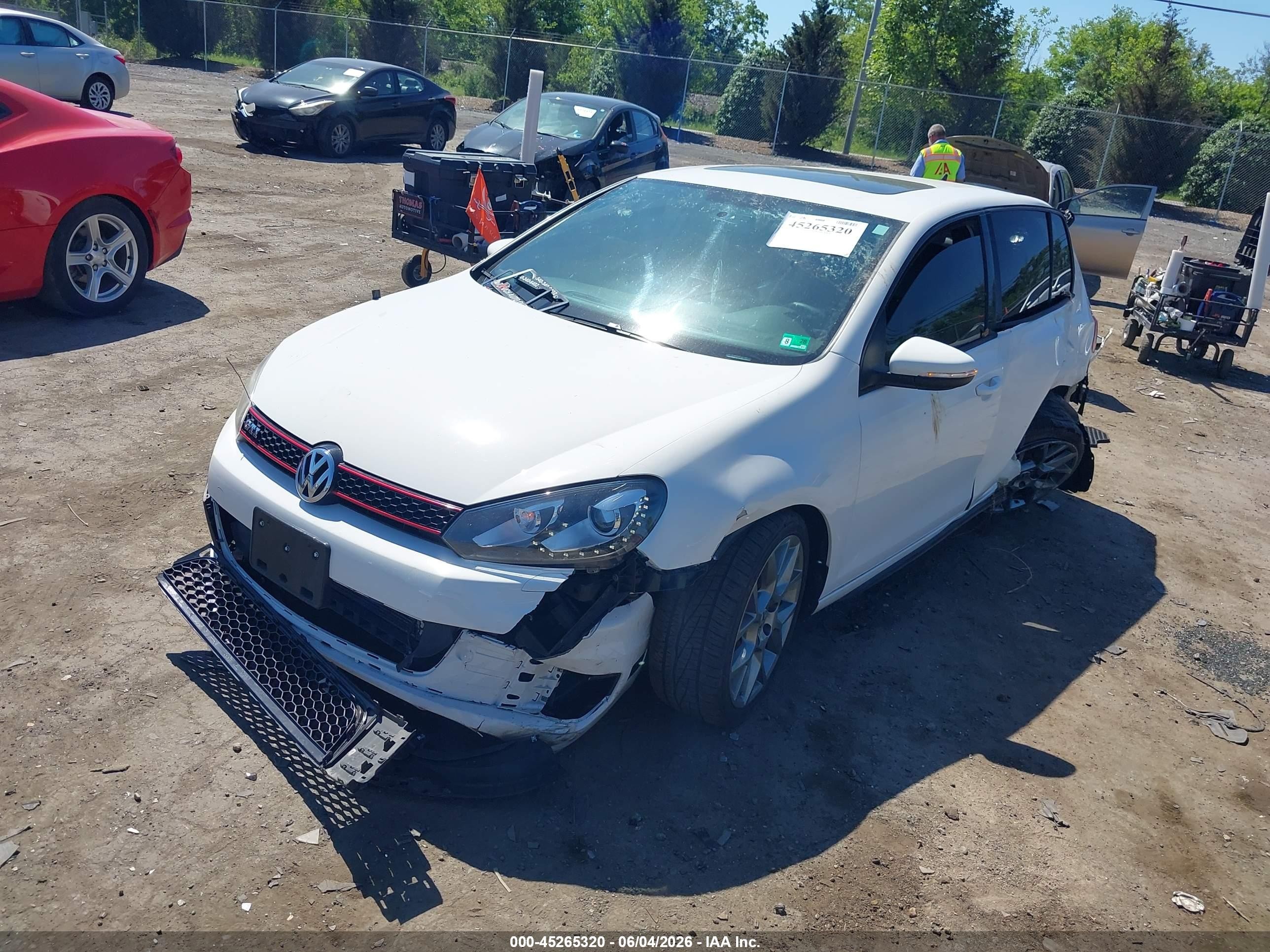 2013 Volkswagen Gti Drivers Edition Белый vin: WVWGD7AJ5DW137215