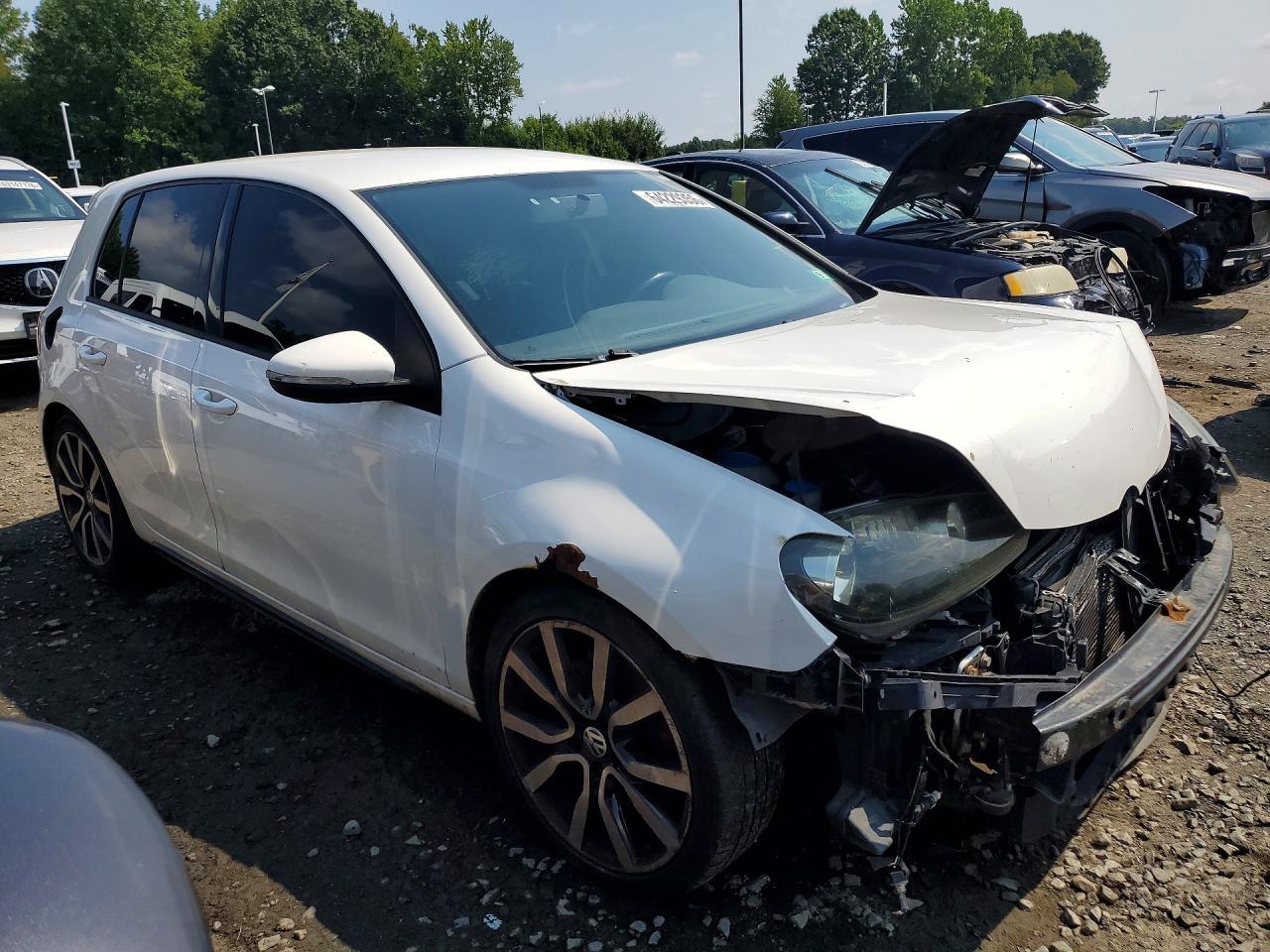 2014 Volkswagen Gti Base White vin: WVWGD7AJ5EW004195