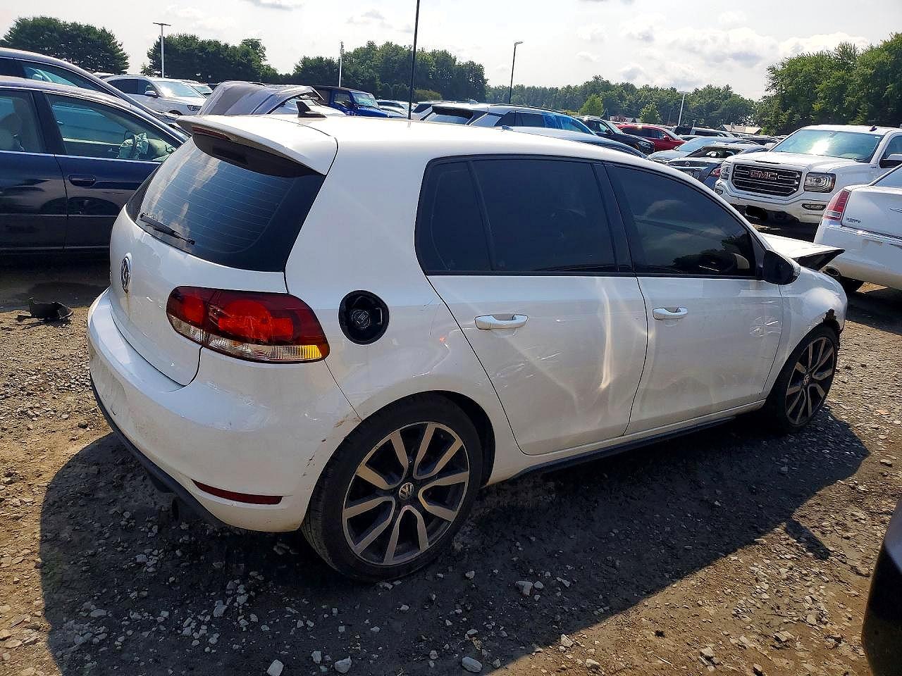 2014 Volkswagen Gti Base White vin: WVWGD7AJ5EW004195
