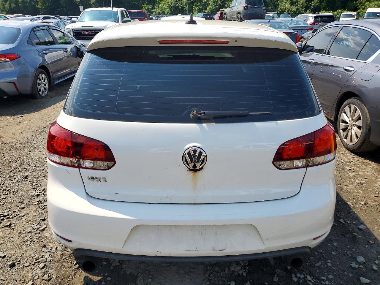 2014 Volkswagen Gti Base White vin: WVWGD7AJ5EW004195