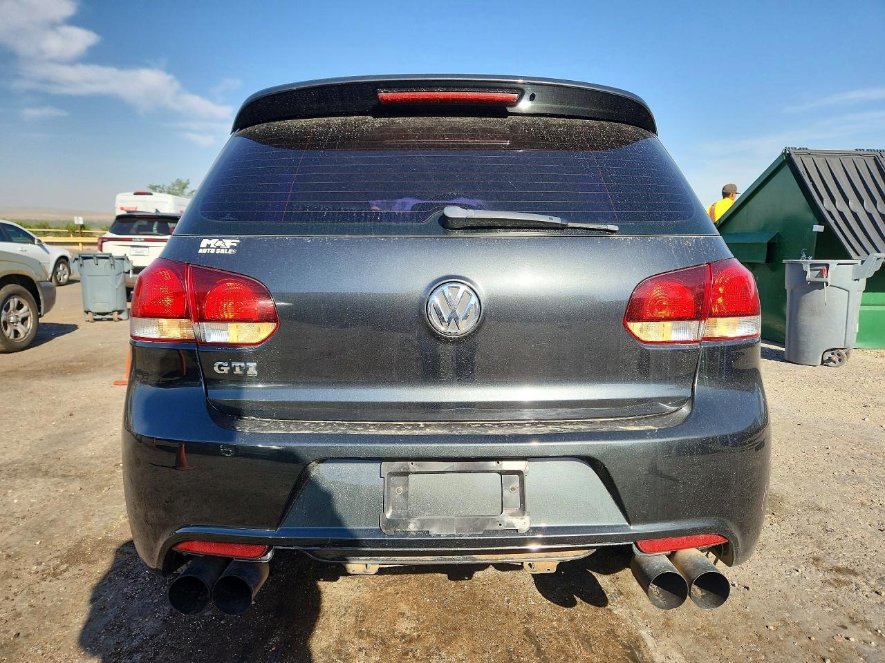 2012 Volkswagen Gti Black vin: WVWGD7AJ6CW230940