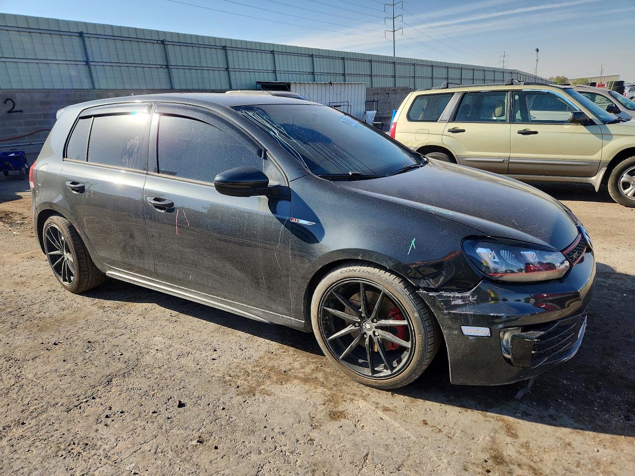 2012 Volkswagen Gti Black vin: WVWGD7AJ6CW230940