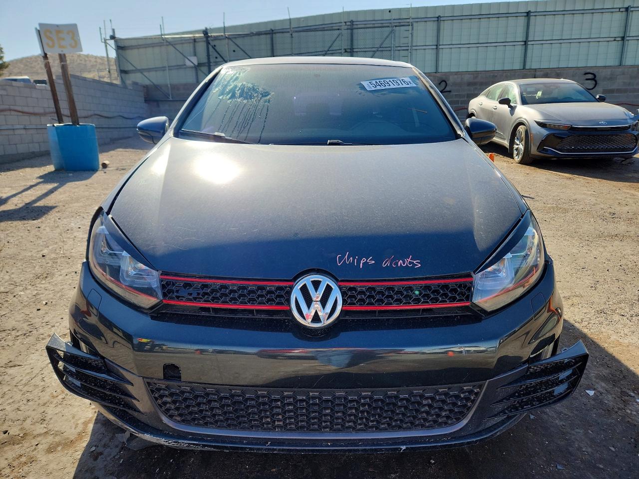 2012 Volkswagen Gti Black vin: WVWGD7AJ6CW230940