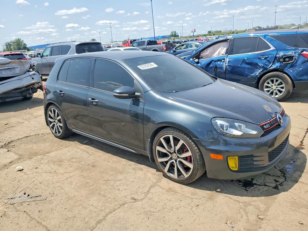 2014 Volkswagen Gti Gray vin: WVWGD7AJ6EW010345