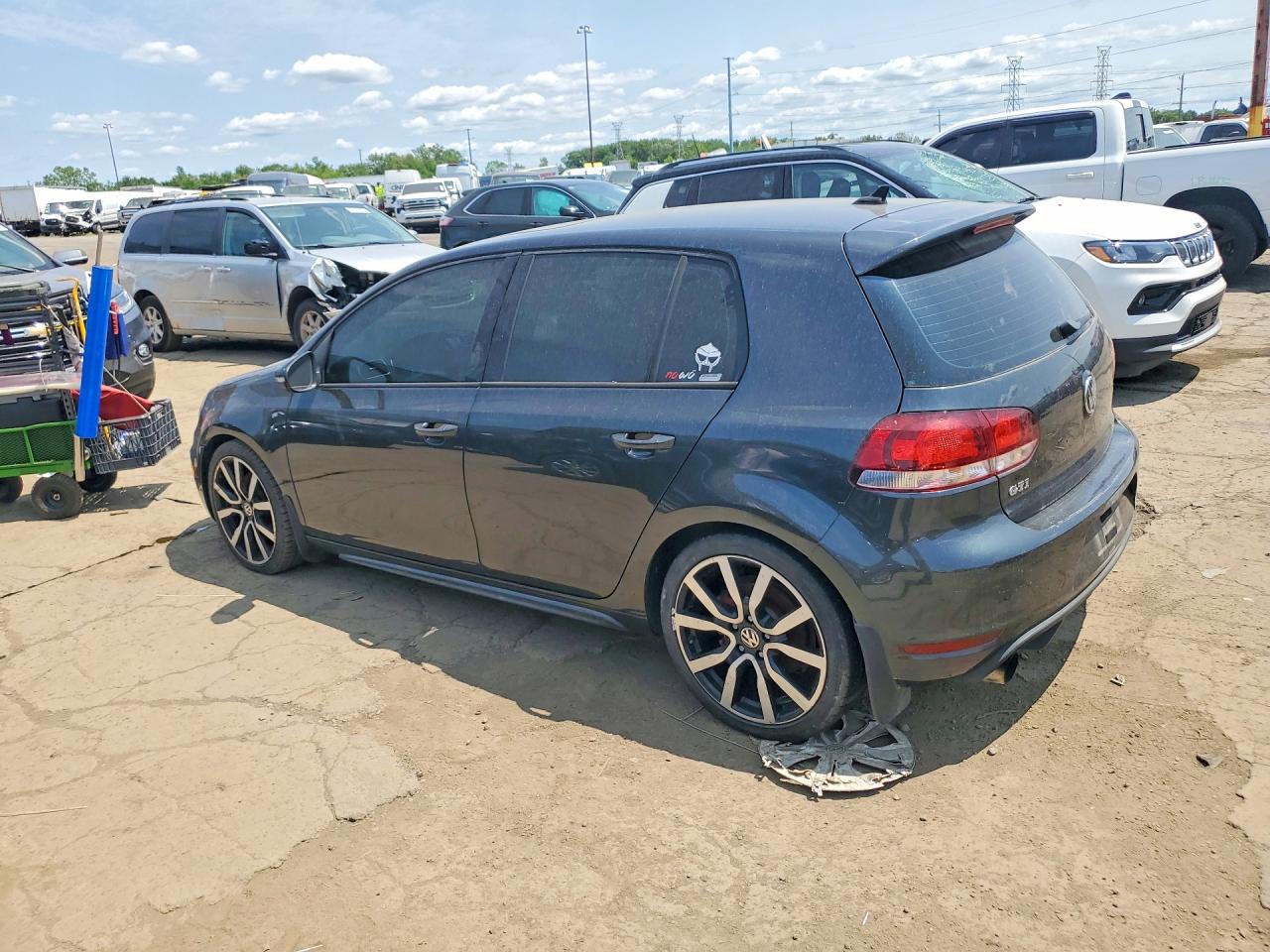 2014 Volkswagen Gti Gray vin: WVWGD7AJ6EW010345