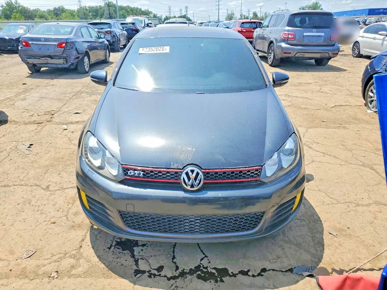 2014 Volkswagen Gti Gray vin: WVWGD7AJ6EW010345