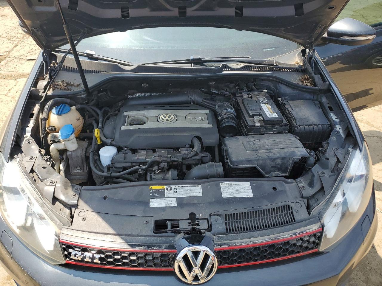 2014 Volkswagen Gti Gray vin: WVWGD7AJ6EW010345