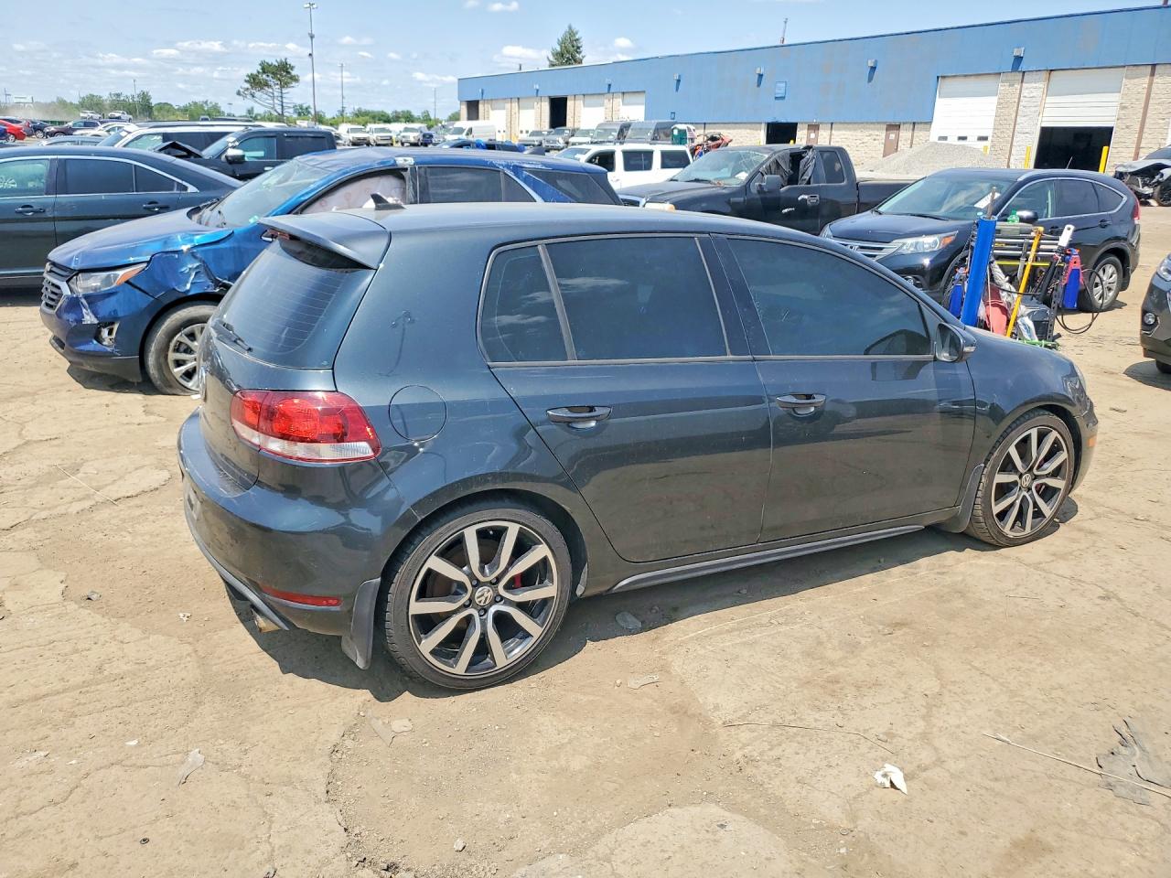 2014 Volkswagen Gti Gray vin: WVWGD7AJ6EW010345