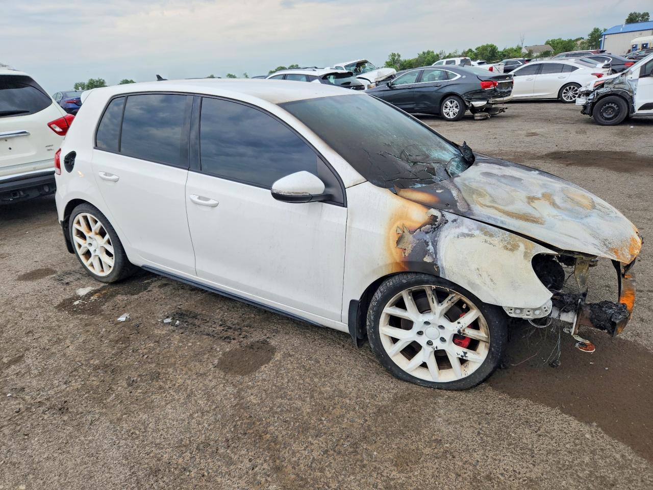 2014 Volkswagen Gti White vin: WVWGD7AJ7EW005123