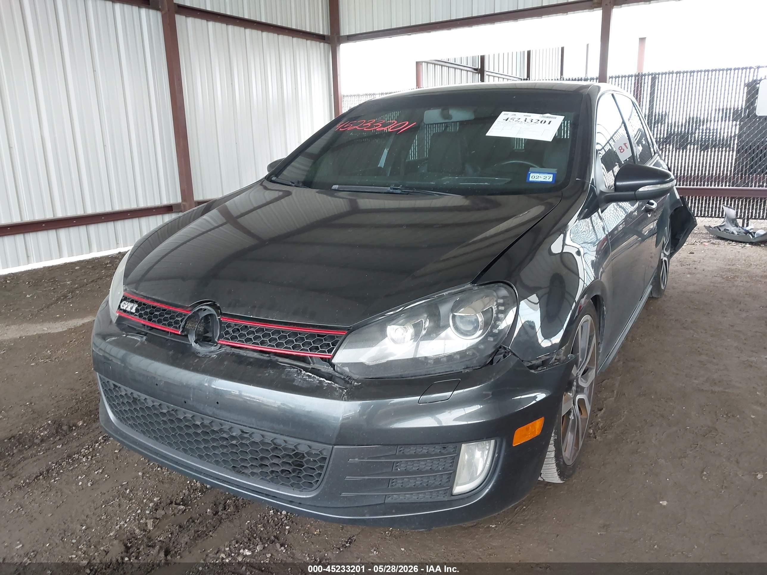 2014 Volkswagen Gti Driver's Edition Gray vin: WVWGD7AJ7EW010399