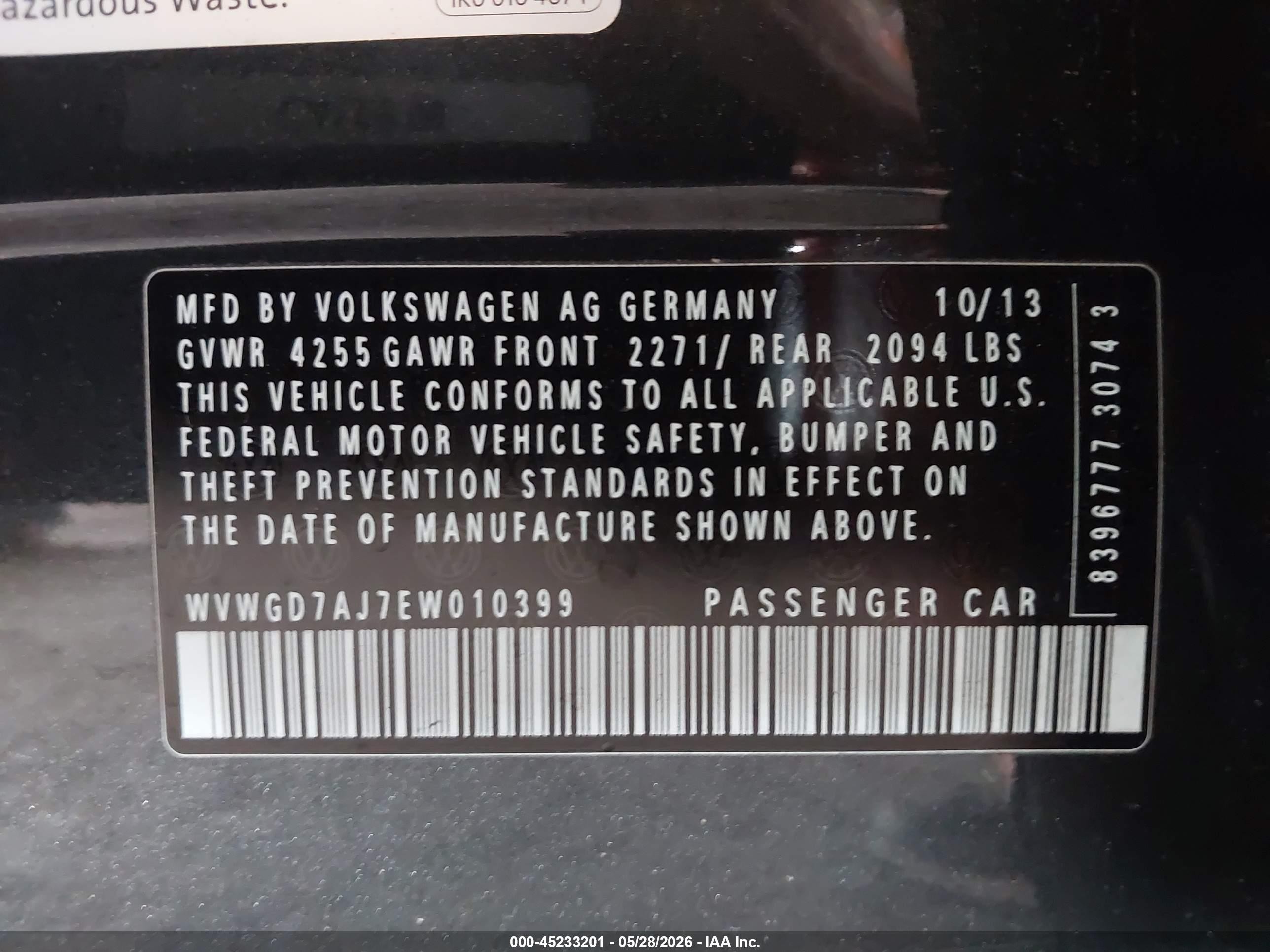 2014 Volkswagen Gti Driver's Edition Gray vin: WVWGD7AJ7EW010399
