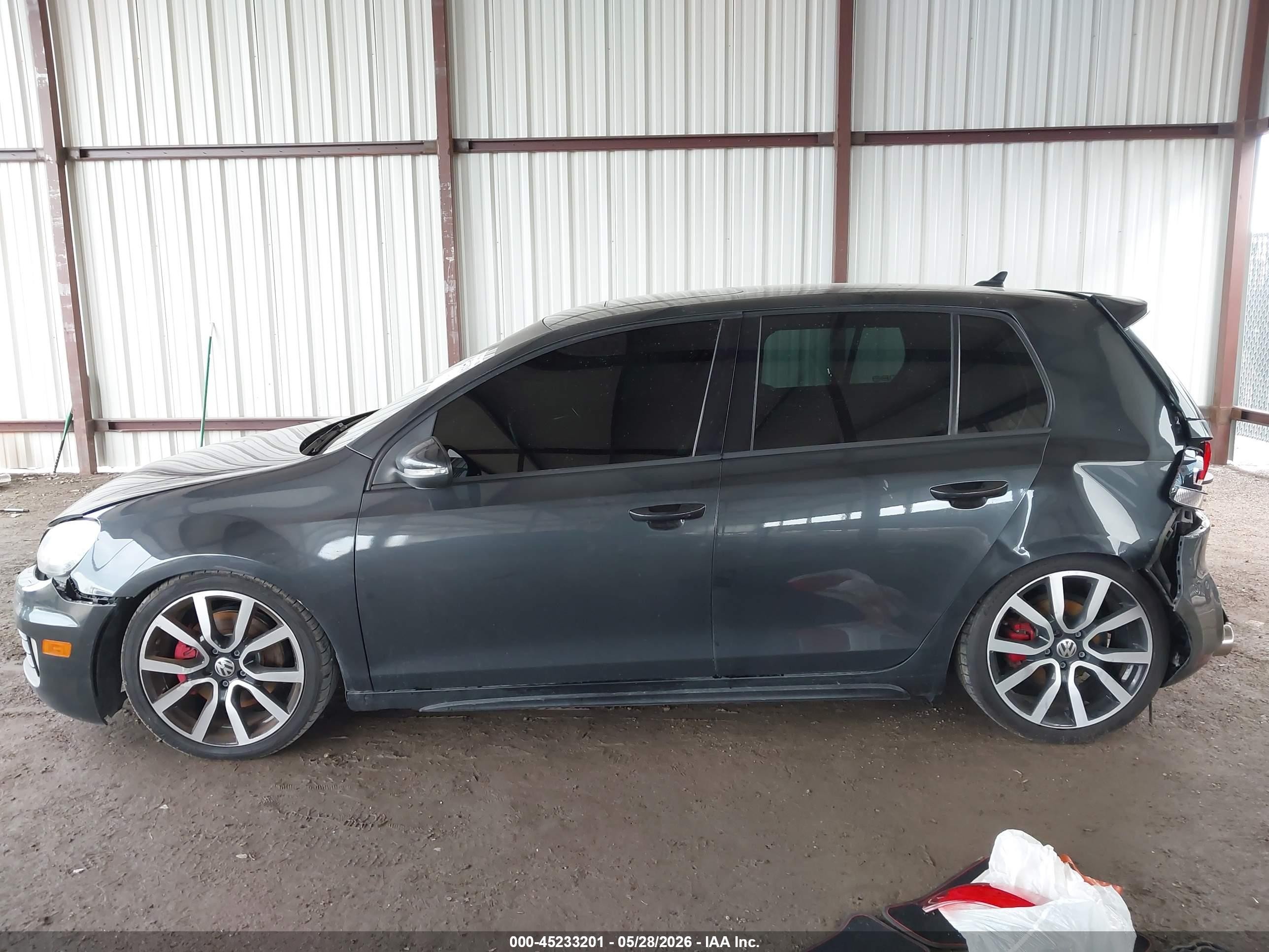 2014 Volkswagen Gti Driver's Edition Gray vin: WVWGD7AJ7EW010399