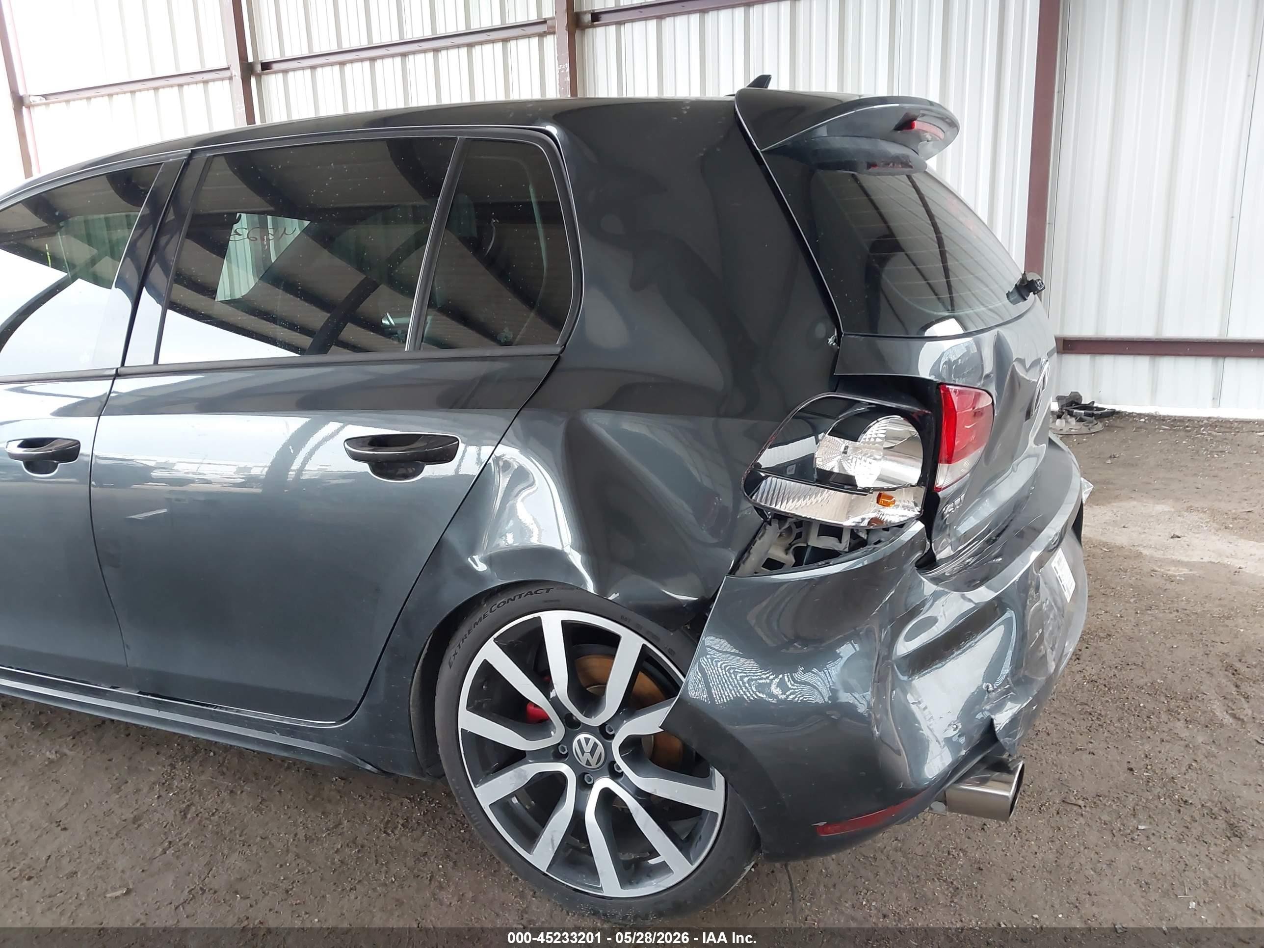 2014 Volkswagen Gti Driver's Edition Gray vin: WVWGD7AJ7EW010399