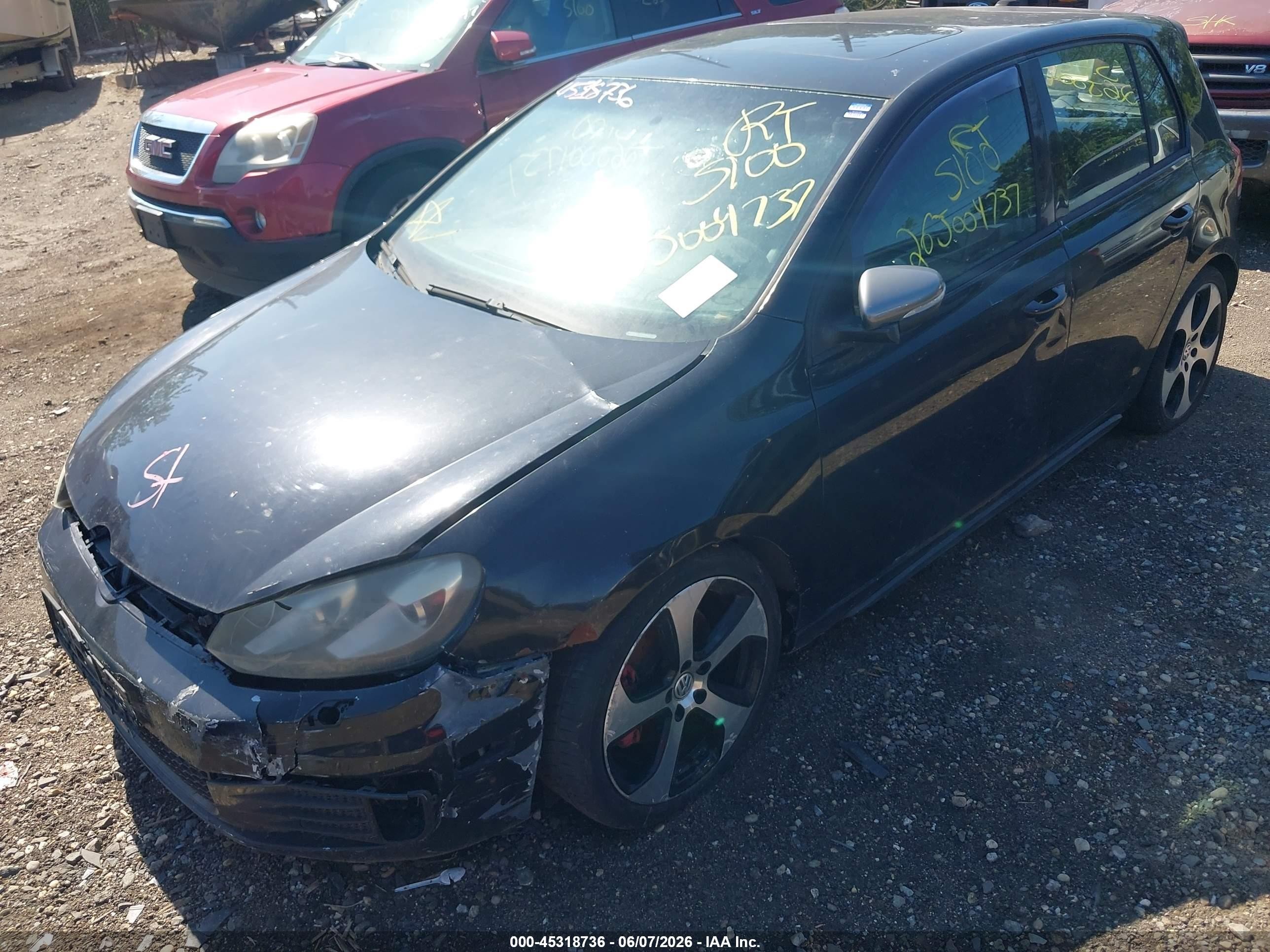 2010 Volkswagen Gti 4-door Black vin: WVWGD7AJ8AW201484