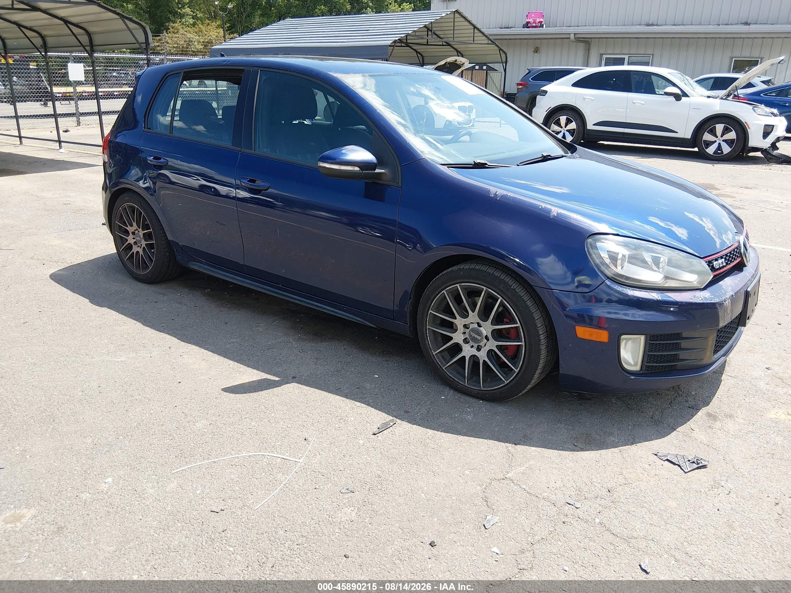 2011 Volkswagen Gti 4-door Blue vin: WVWGD7AJ8BW094910
