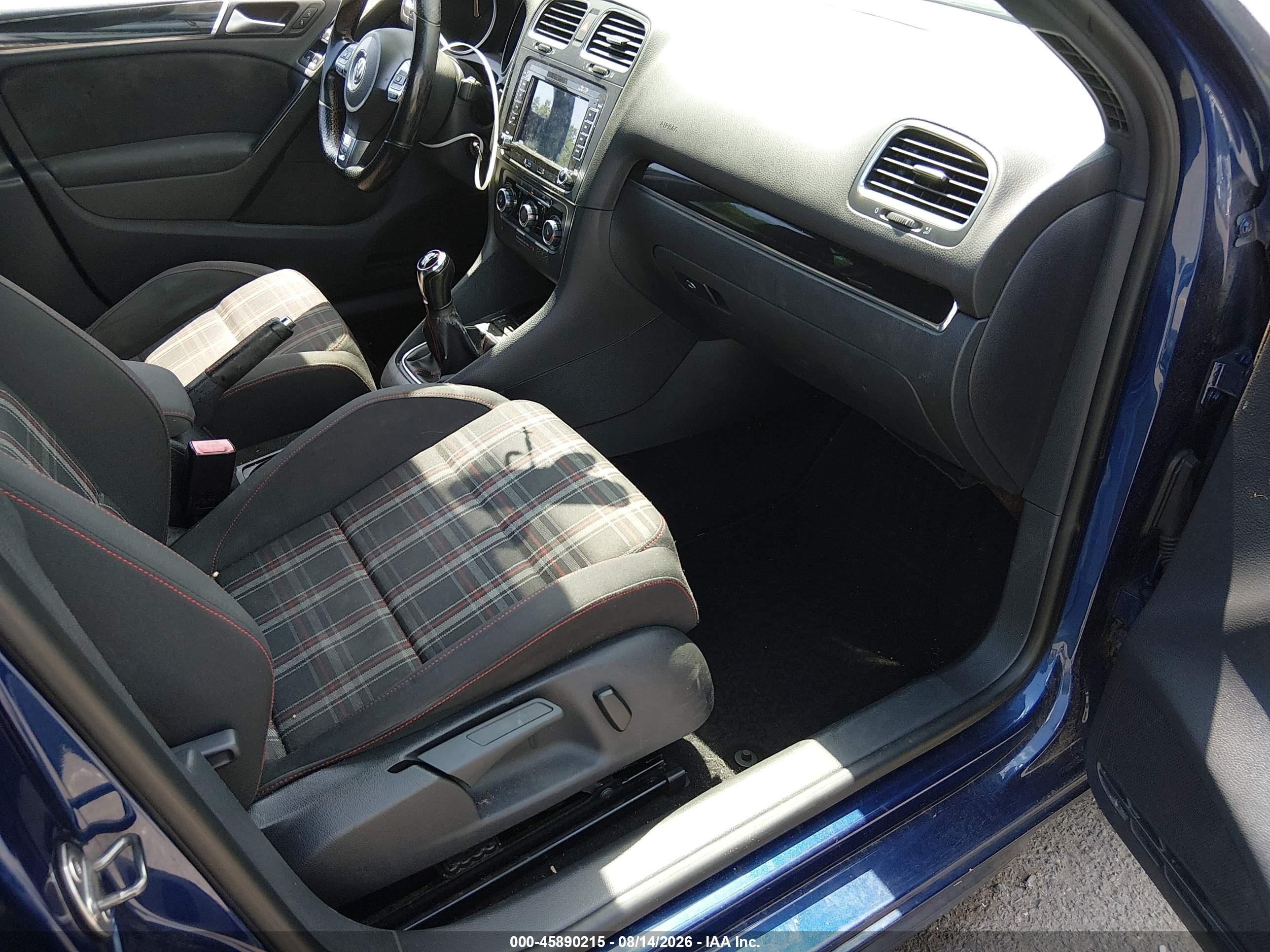 2011 Volkswagen Gti 4-door Синий vin: WVWGD7AJ8BW094910