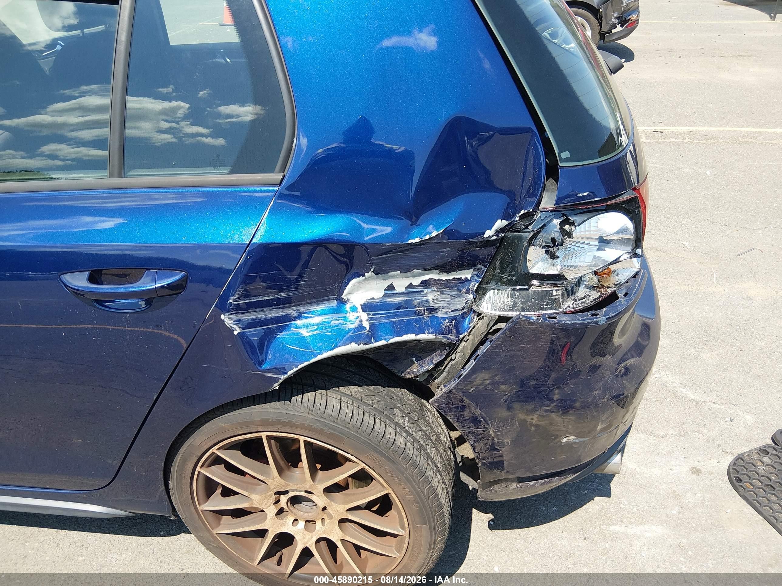 2011 Volkswagen Gti 4-door Синий vin: WVWGD7AJ8BW094910