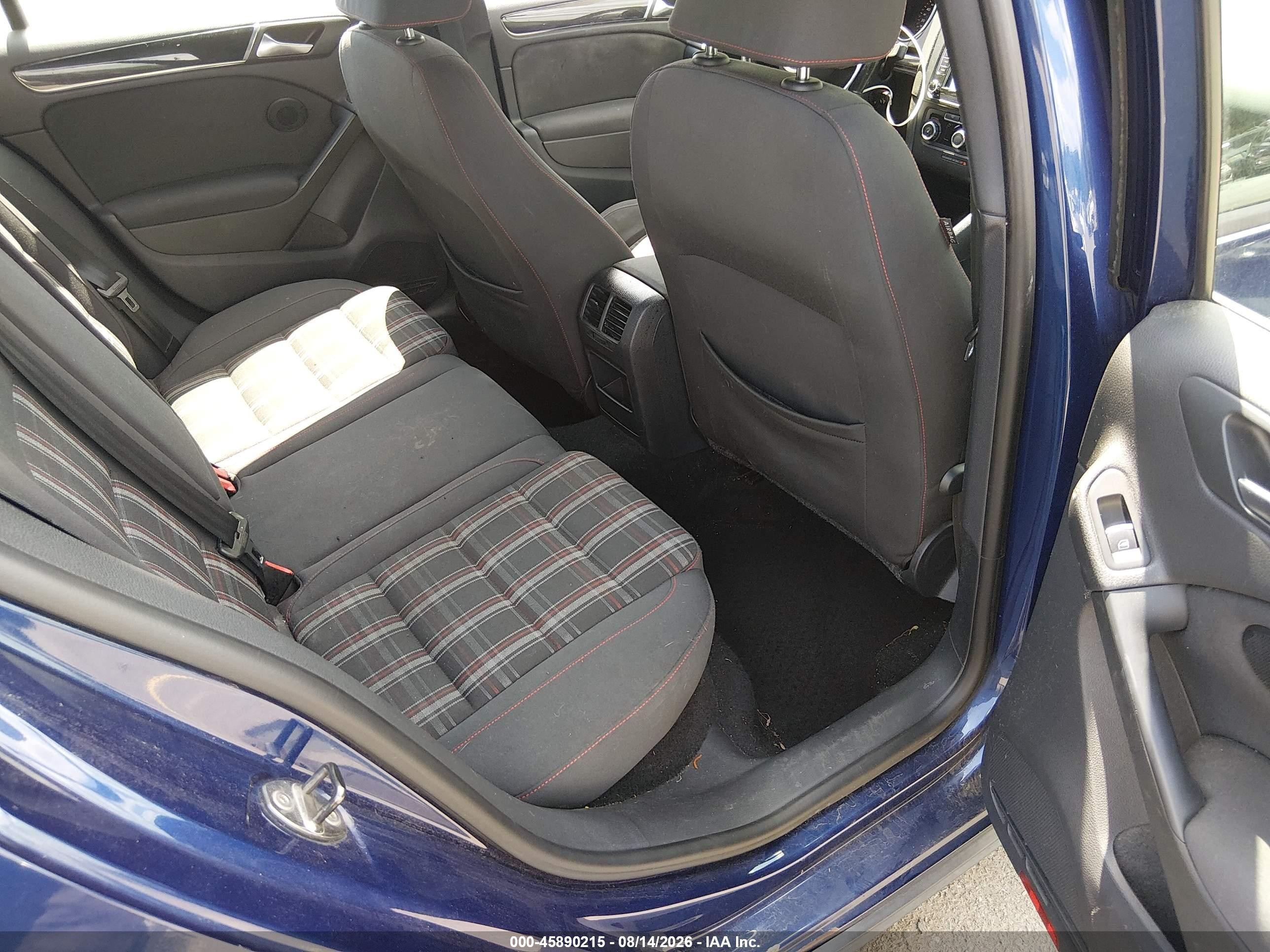 2011 Volkswagen Gti 4-door Синий vin: WVWGD7AJ8BW094910