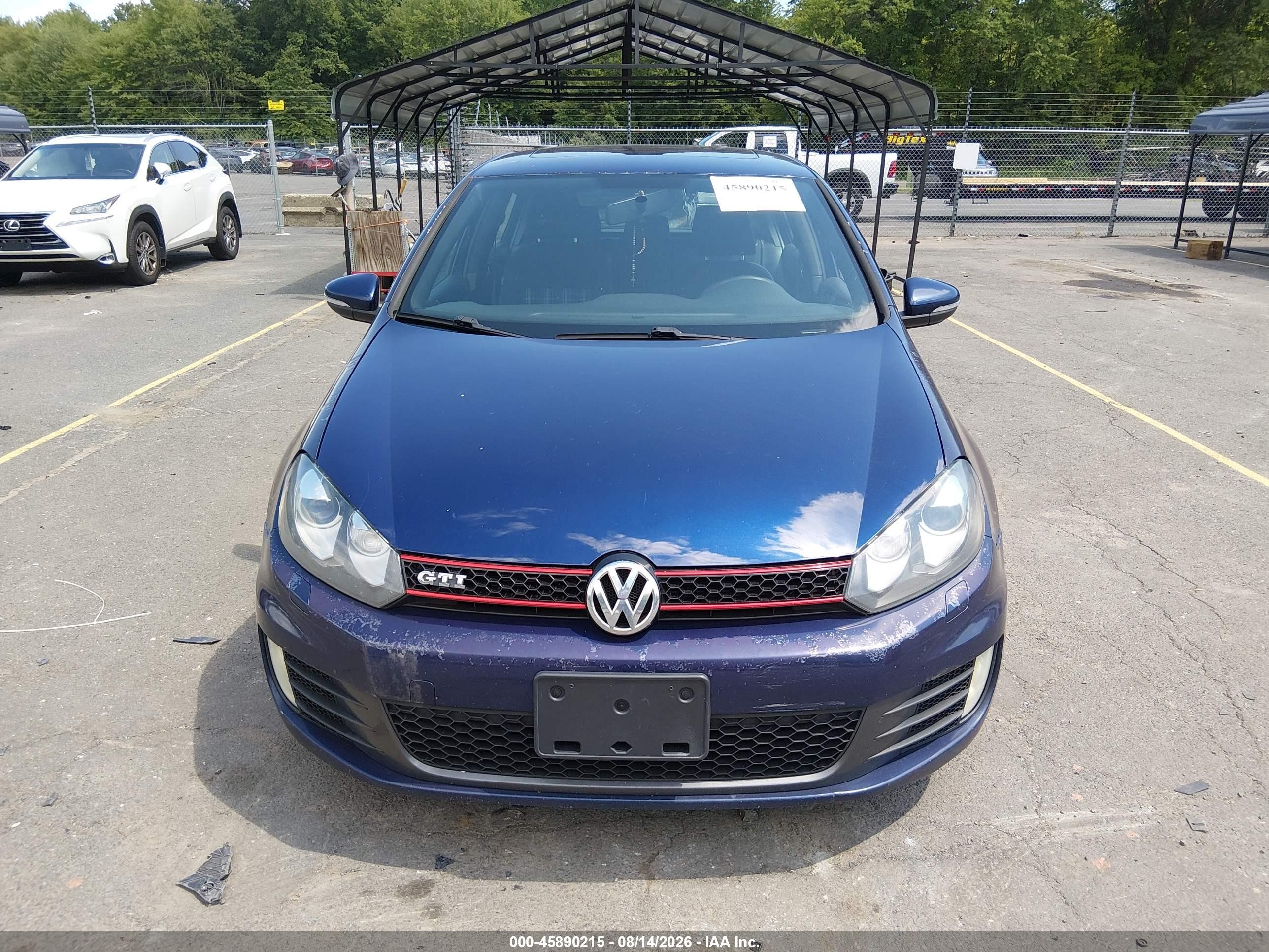 2011 Volkswagen Gti 4-door Синий vin: WVWGD7AJ8BW094910