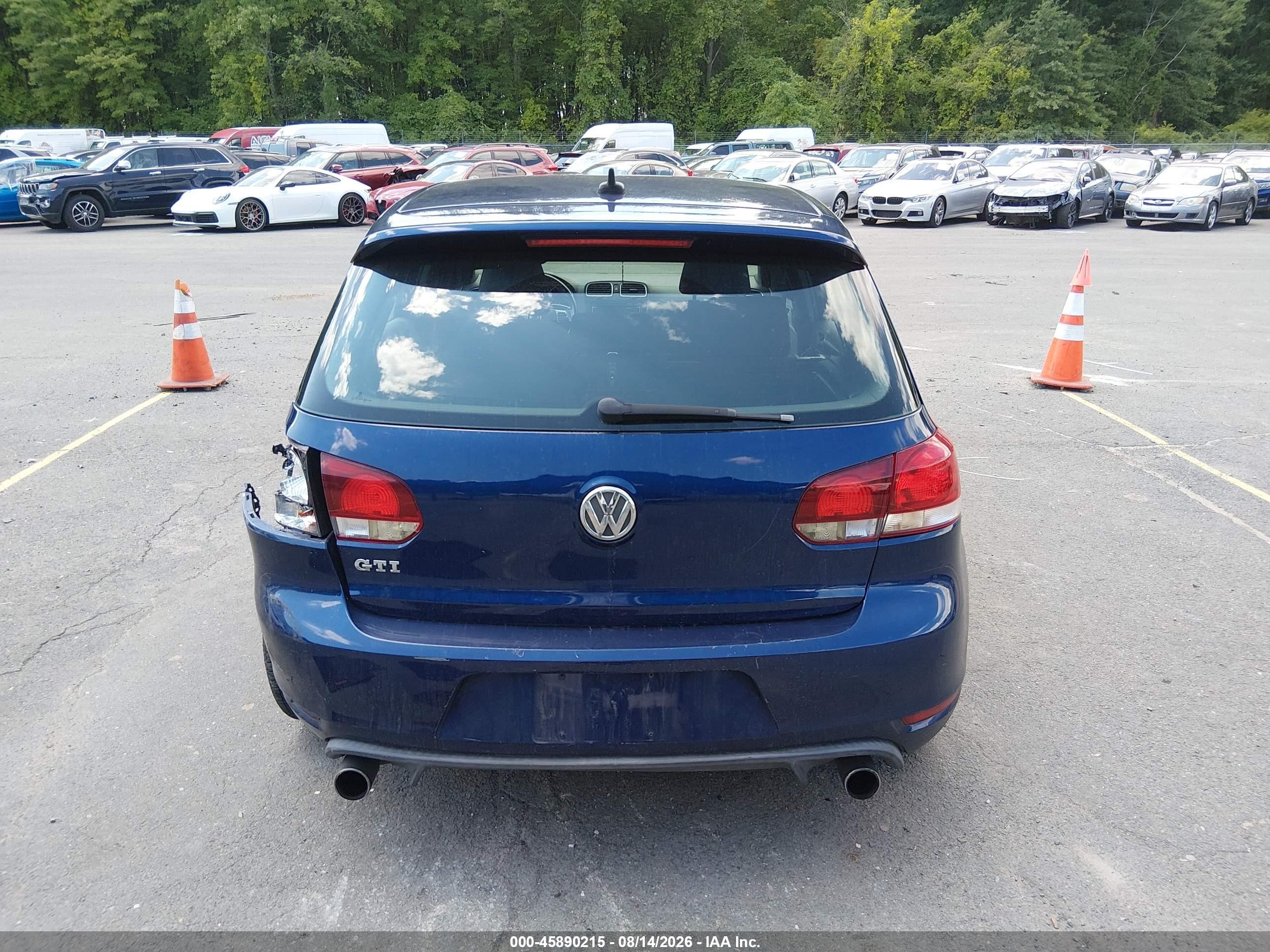 2011 Volkswagen Gti 4-door Синий vin: WVWGD7AJ8BW094910