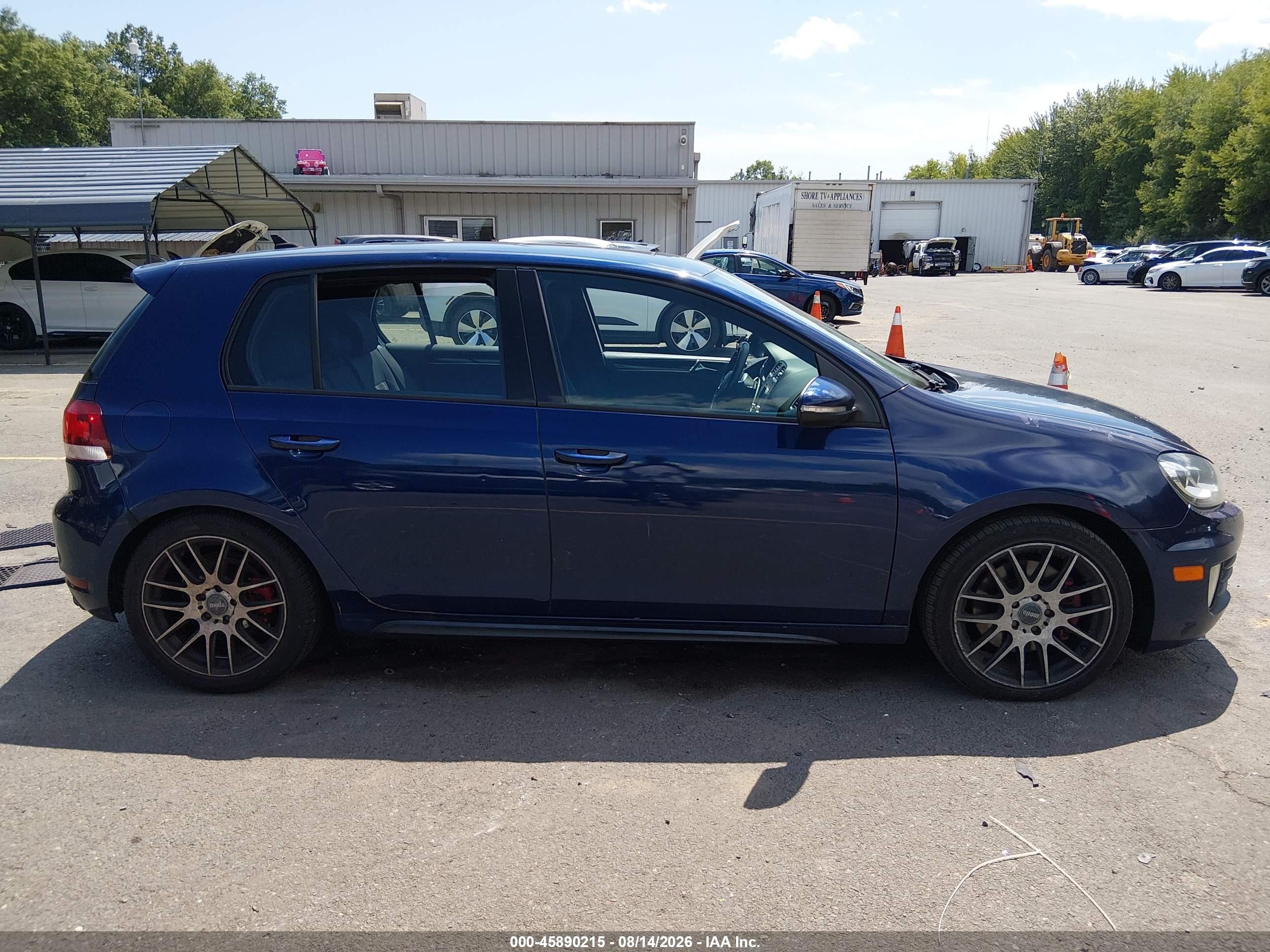 2011 Volkswagen Gti 4-door Синий vin: WVWGD7AJ8BW094910