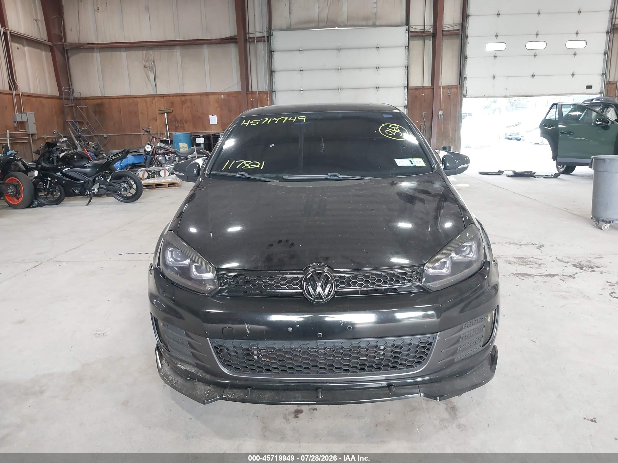2012 Volkswagen Gti 4-door/4-door Autobahn Black vin: WVWGD7AJ8CW145078