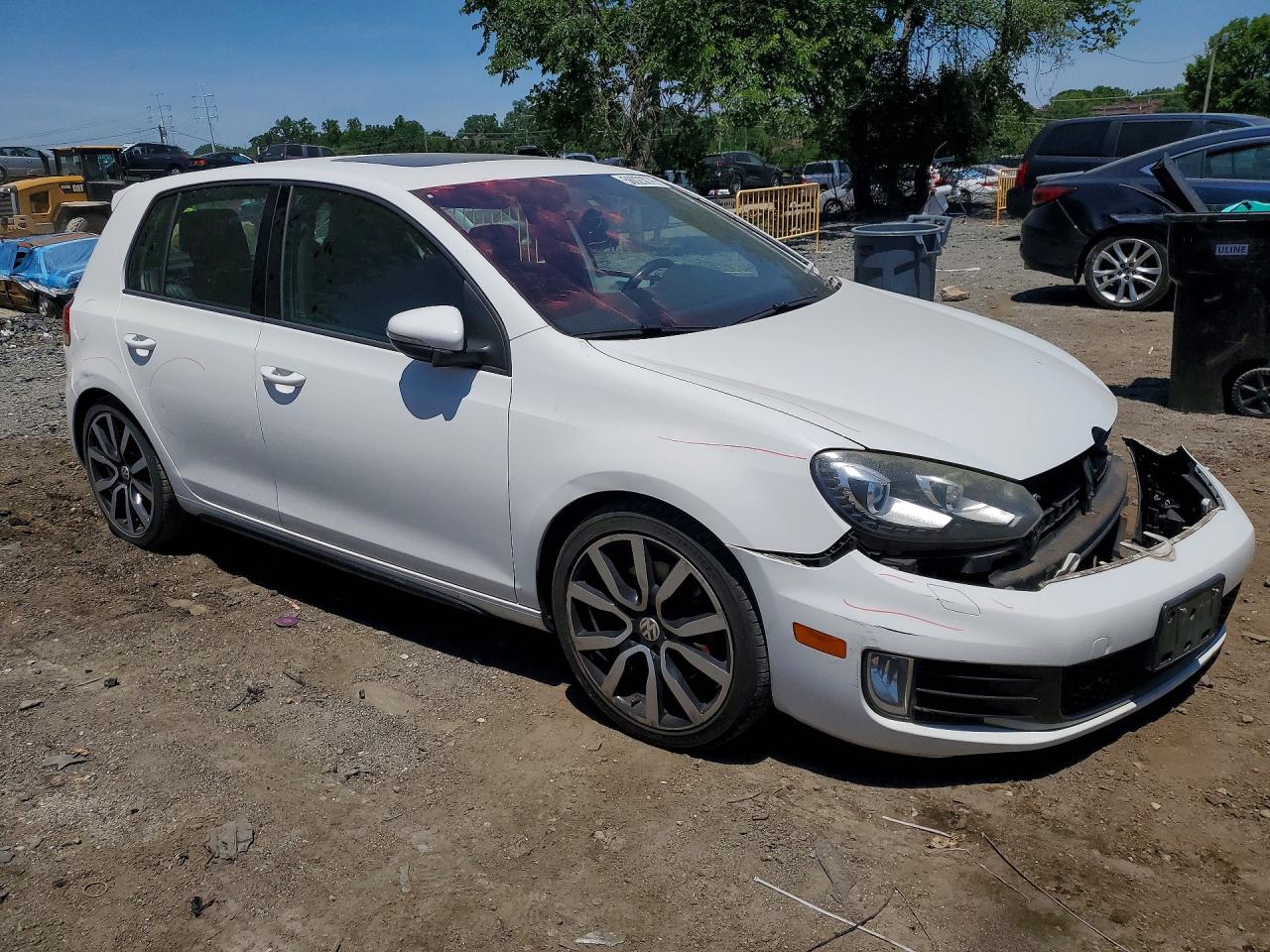 2013 Volkswagen Gti Белый vin: WVWGD7AJ9DW006966