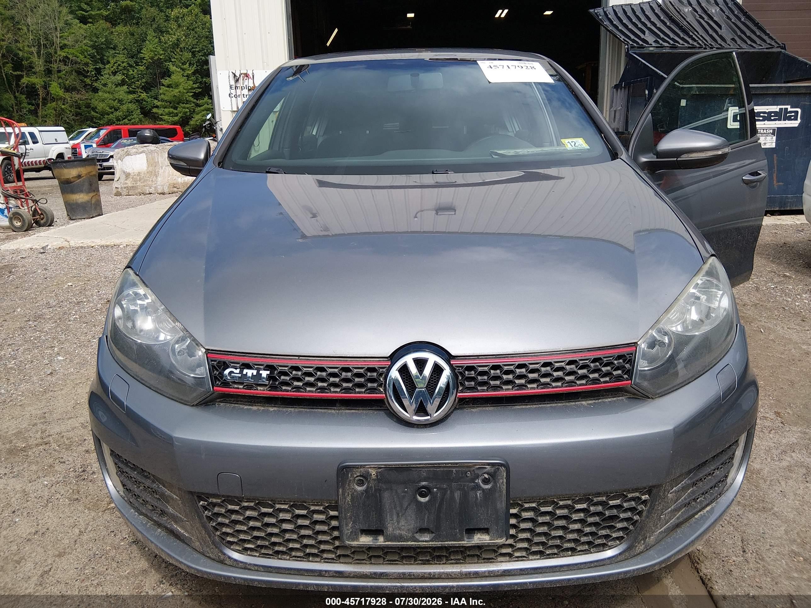 2013 Volkswagen Gti 4-door Gray vin: WVWGD7AJ9DW098631