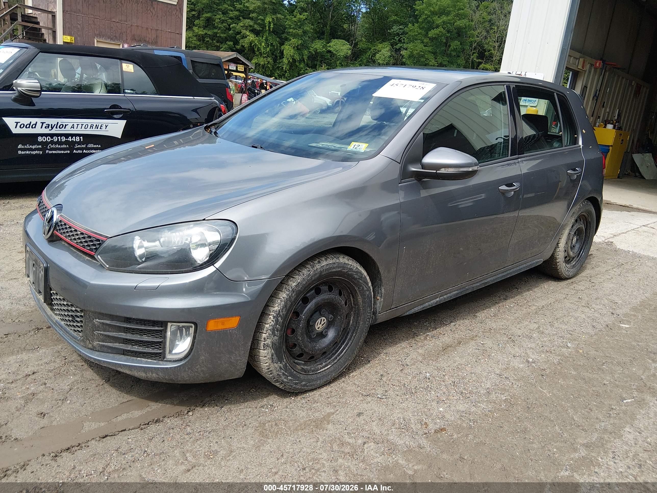 2013 Volkswagen Gti 4-door Gray vin: WVWGD7AJ9DW098631