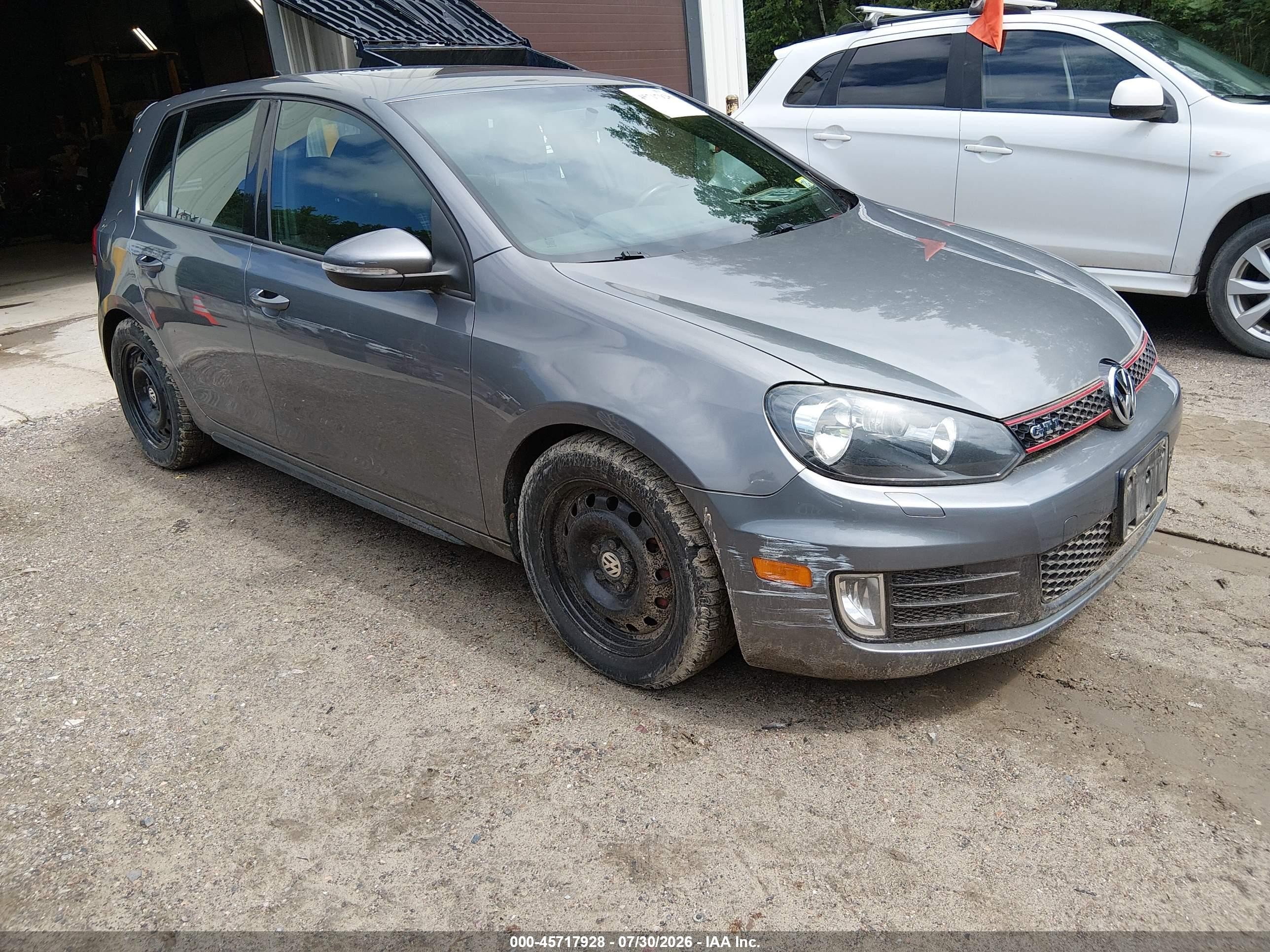 2013 Volkswagen Gti 4-door Gray vin: WVWGD7AJ9DW098631