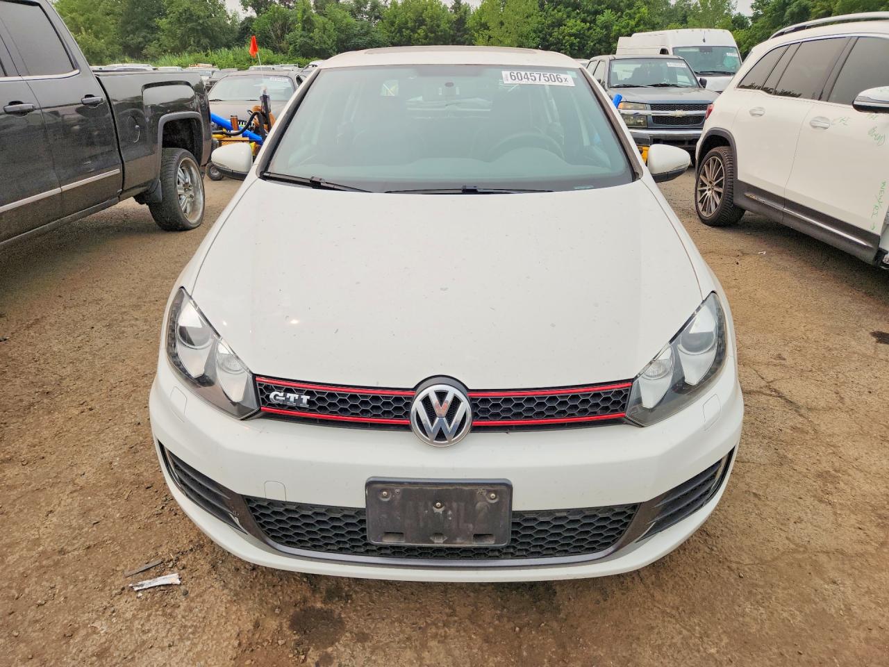 2014 Volkswagen Gti White vin: WVWGD7AJ9EW006354
